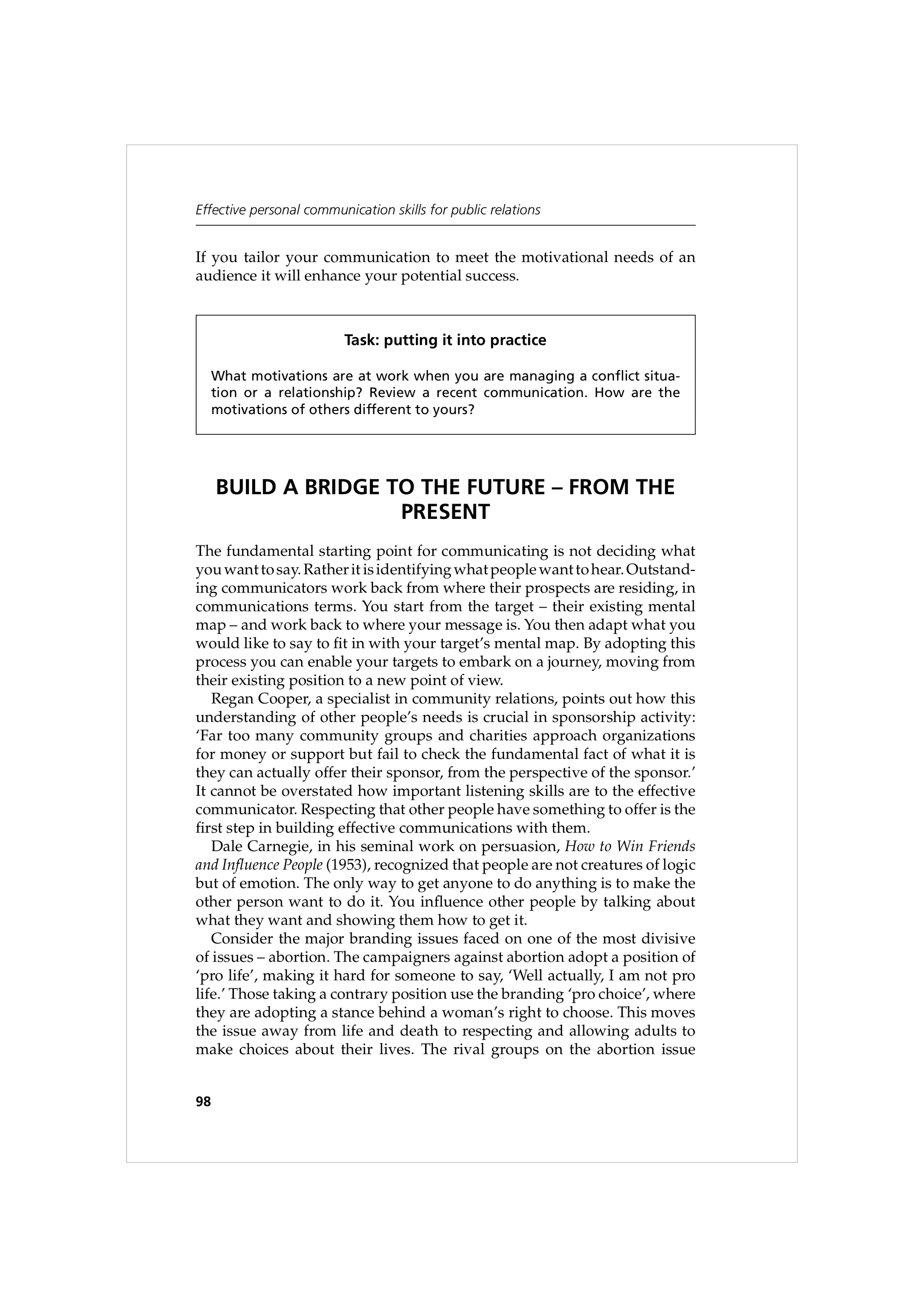 Communication Skills for Public Relations — page 111