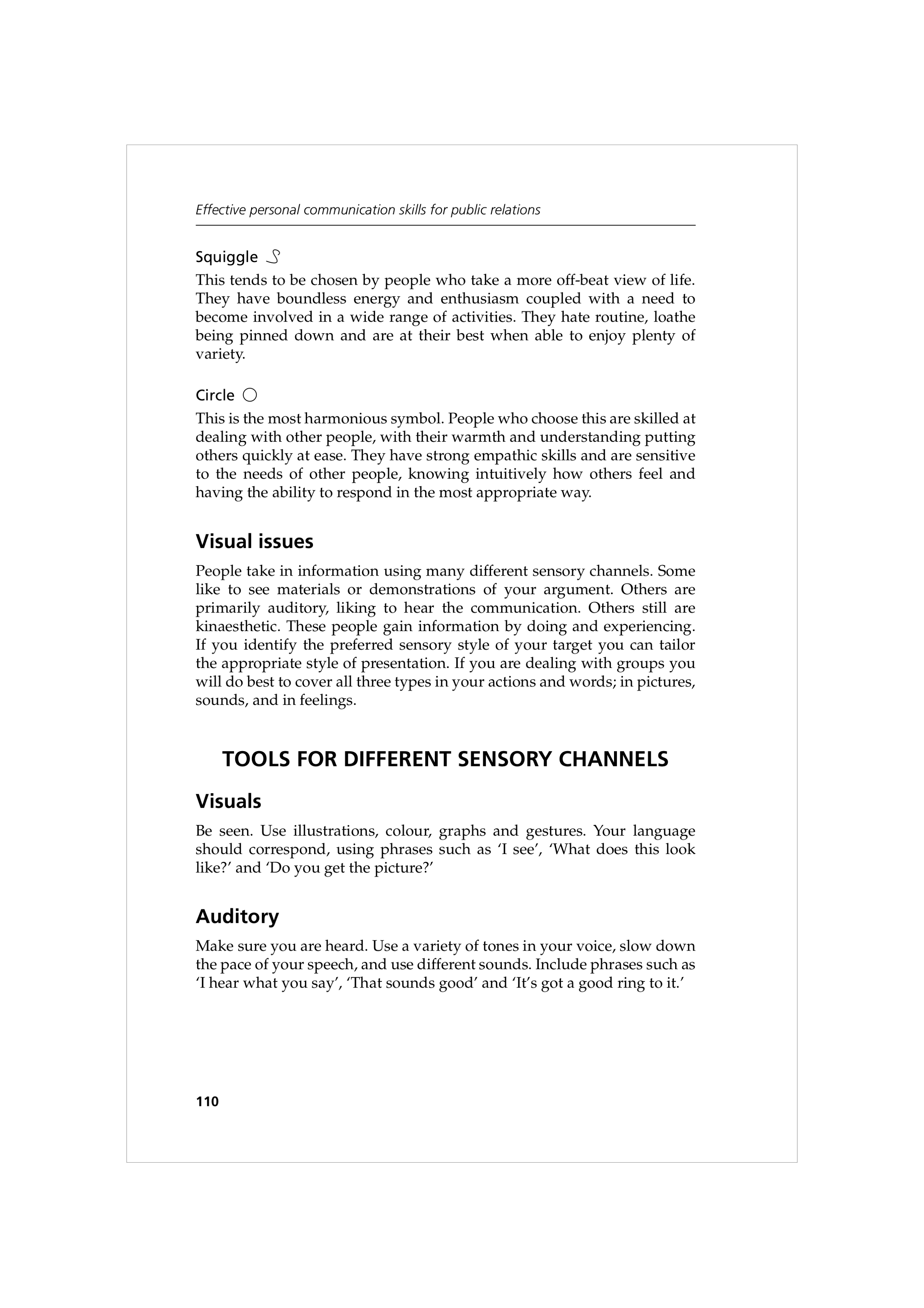 Communication Skills for Public Relations — page 123
