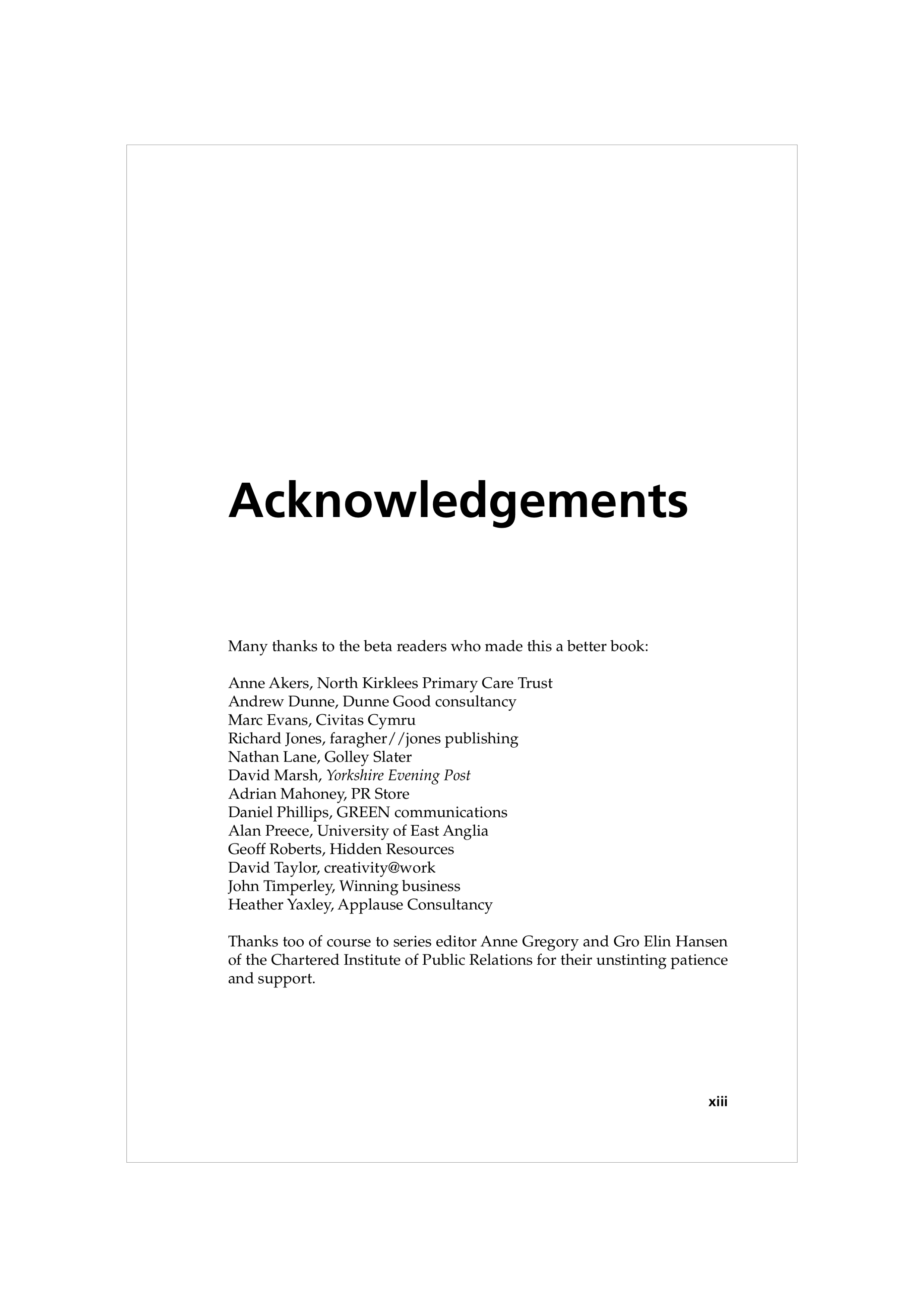 Communication Skills for Public Relations — page 13