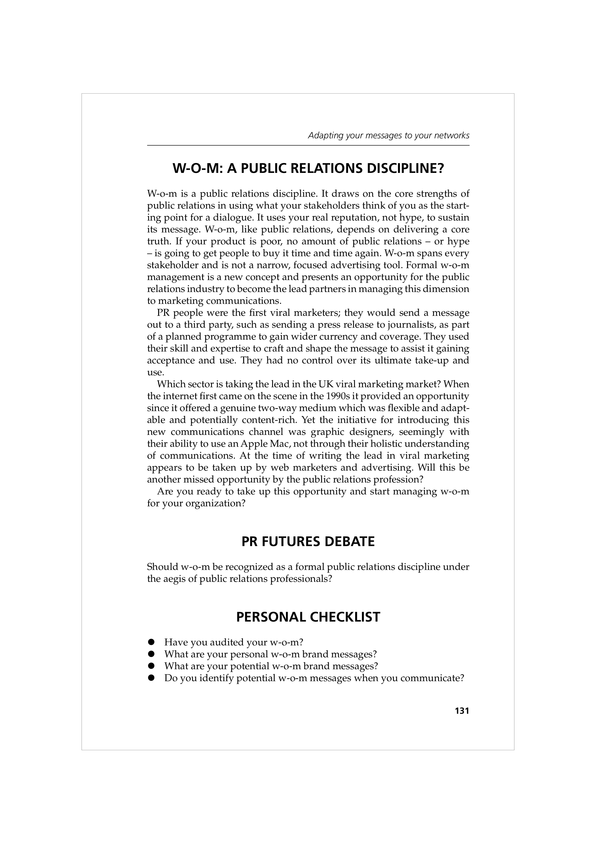 Communication Skills for Public Relations — page 144