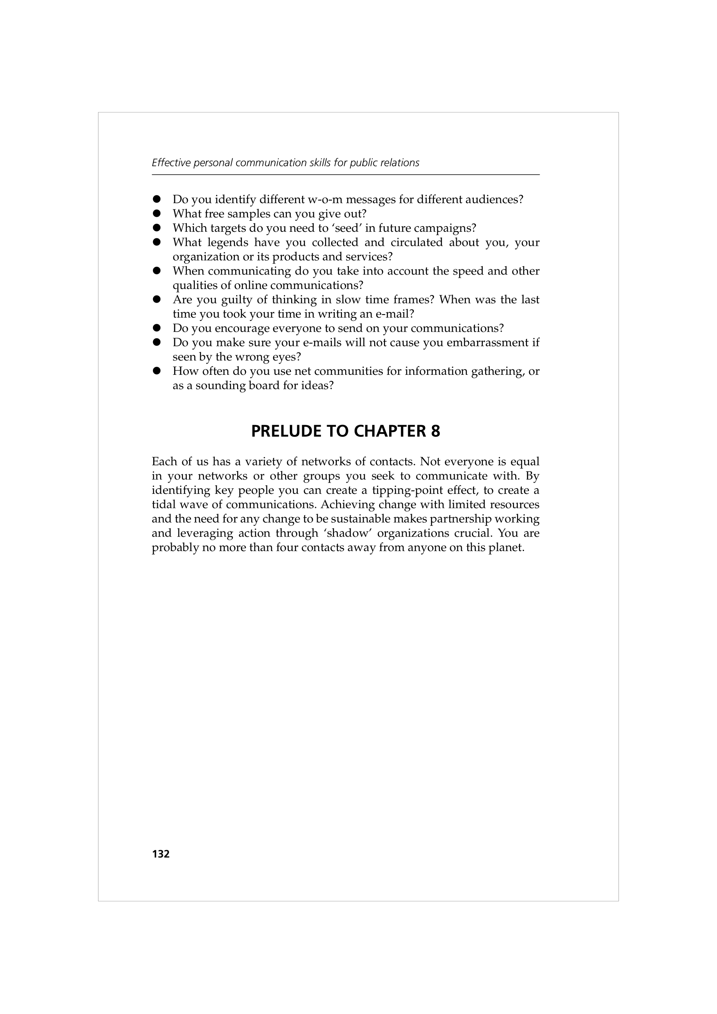 Communication Skills for Public Relations — page 145