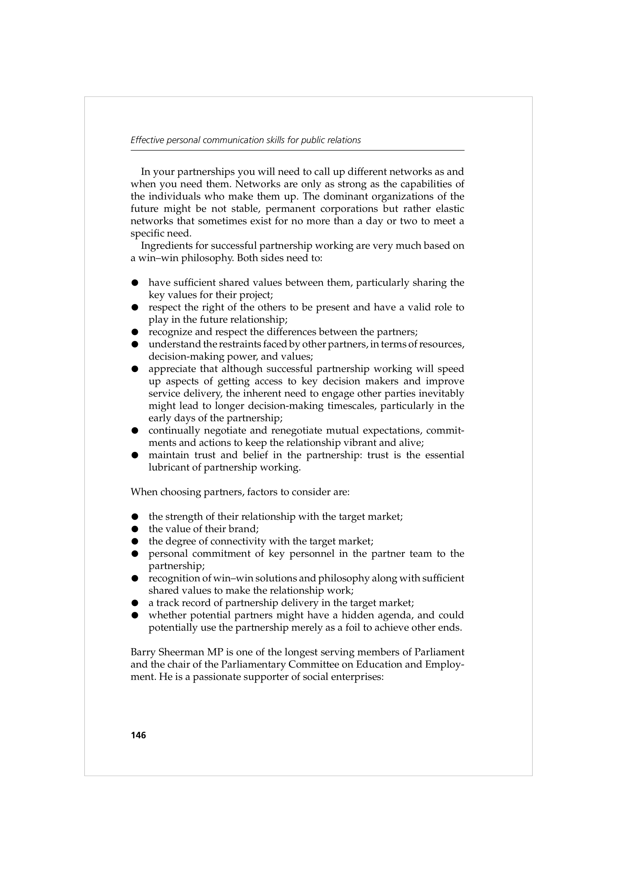 Communication Skills for Public Relations — page 159