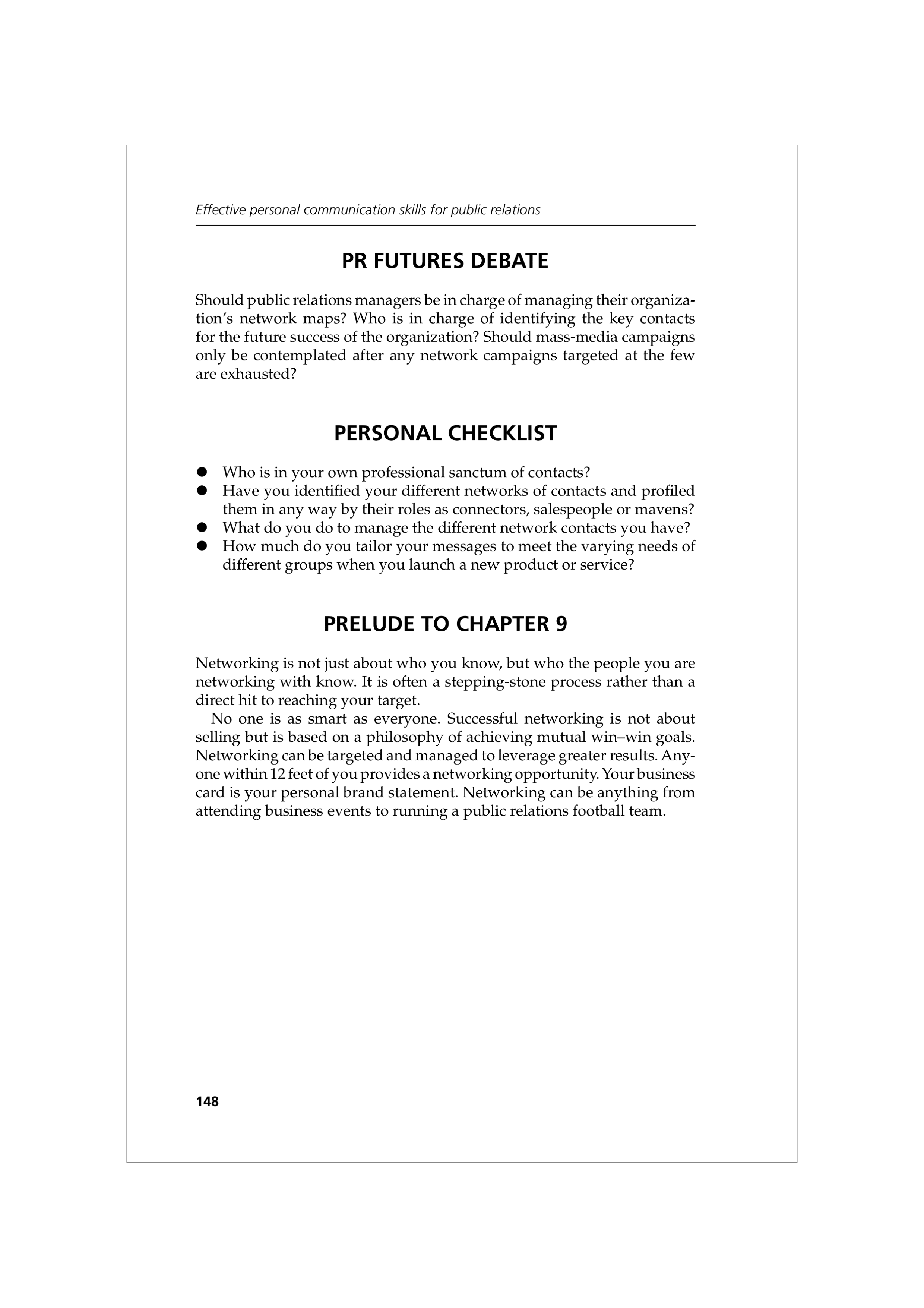 Communication Skills for Public Relations — page 161