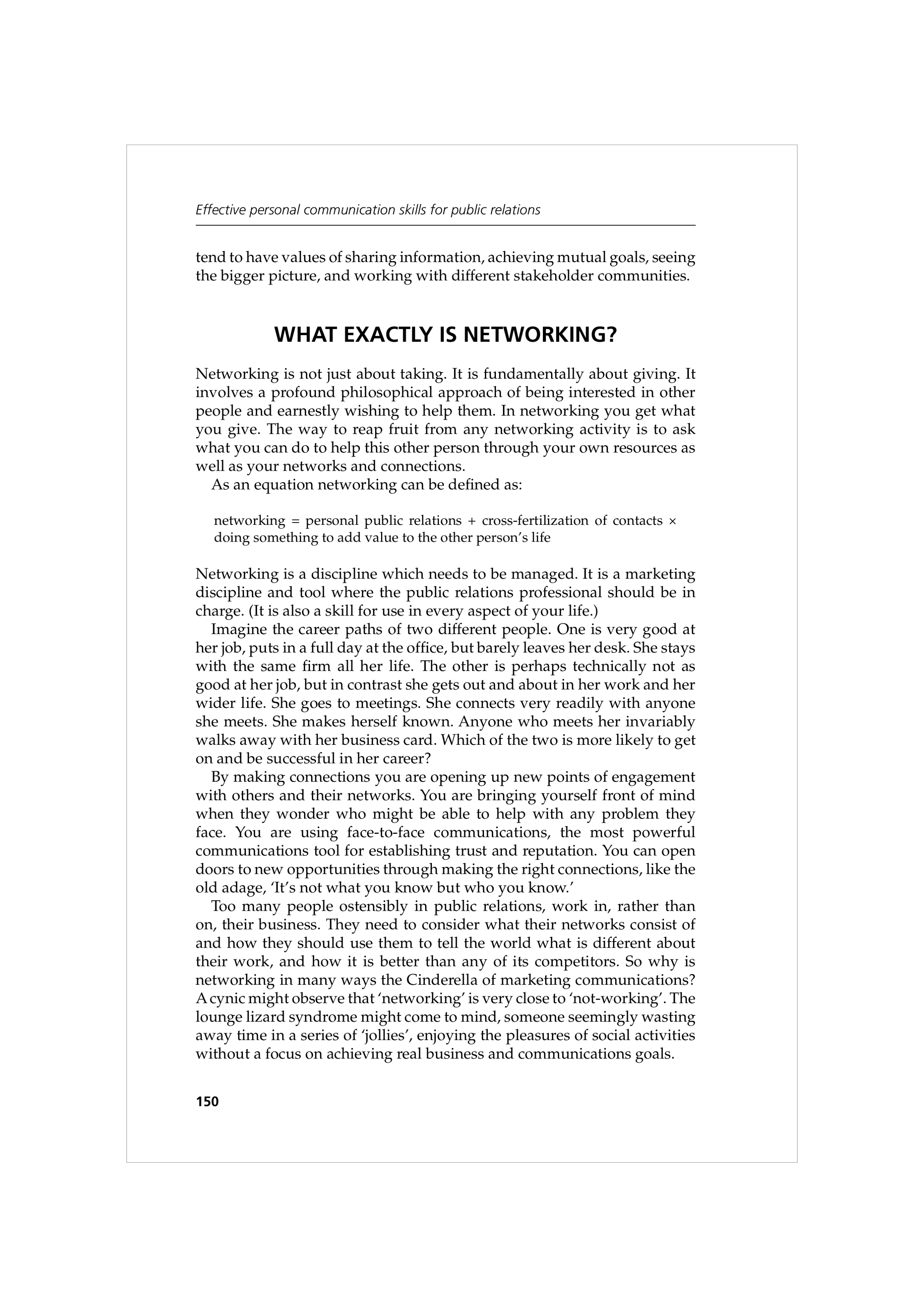 Communication Skills for Public Relations — page 163