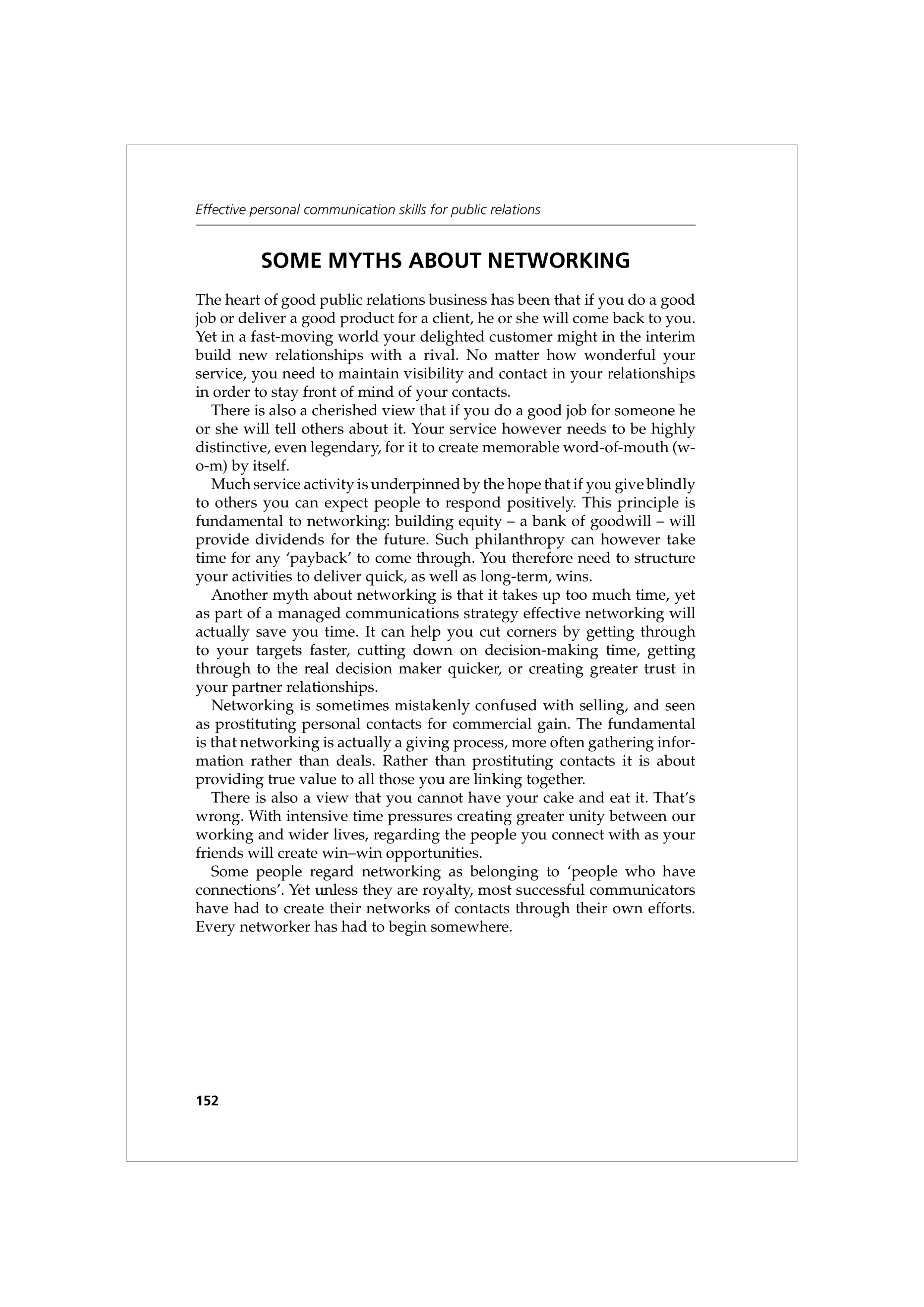Communication Skills for Public Relations — page 165