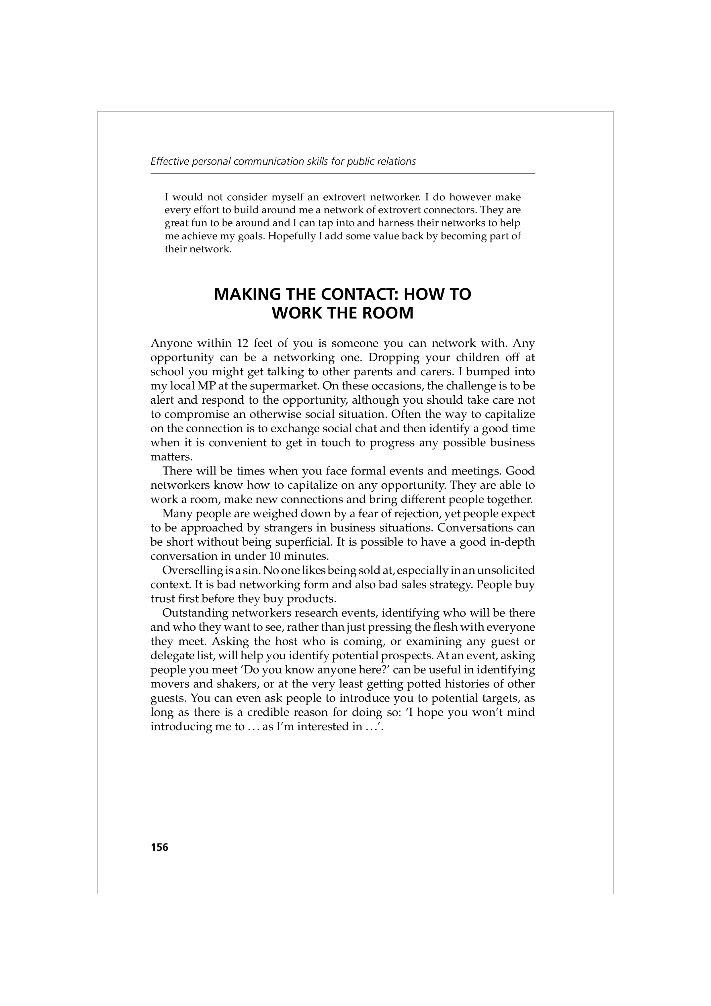 Communication Skills for Public Relations — page 169