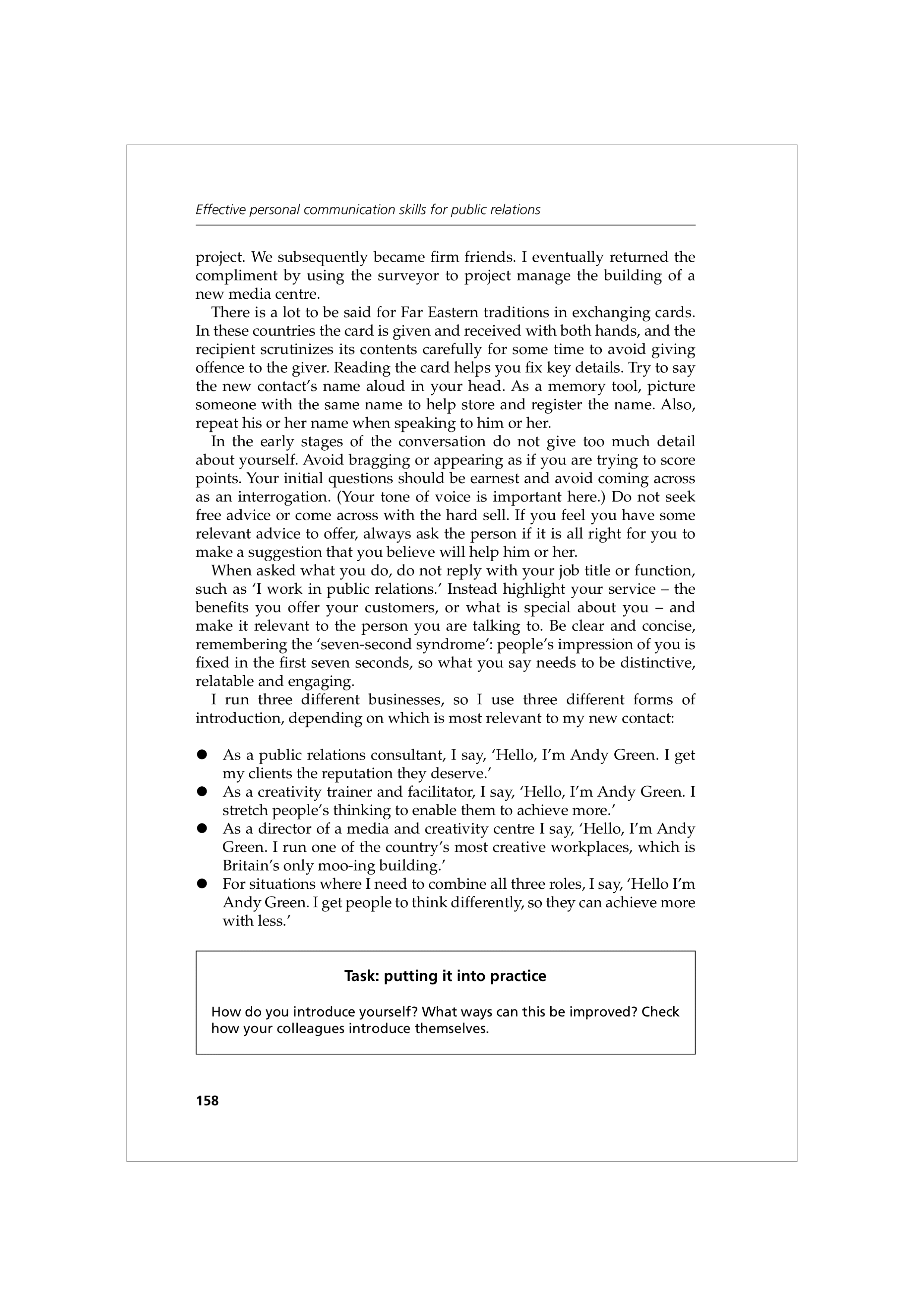 Communication Skills for Public Relations — page 171