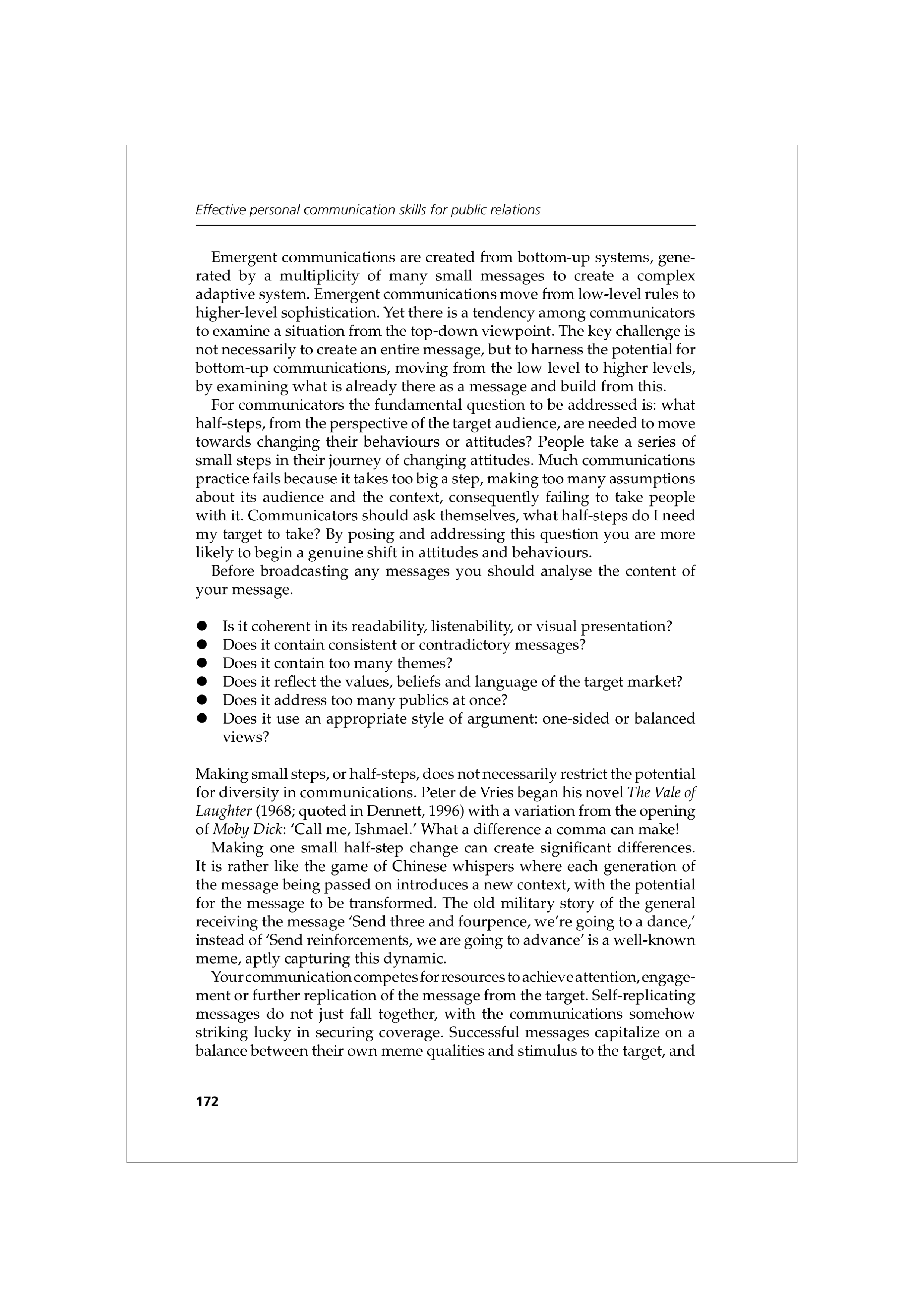 Communication Skills for Public Relations — page 185