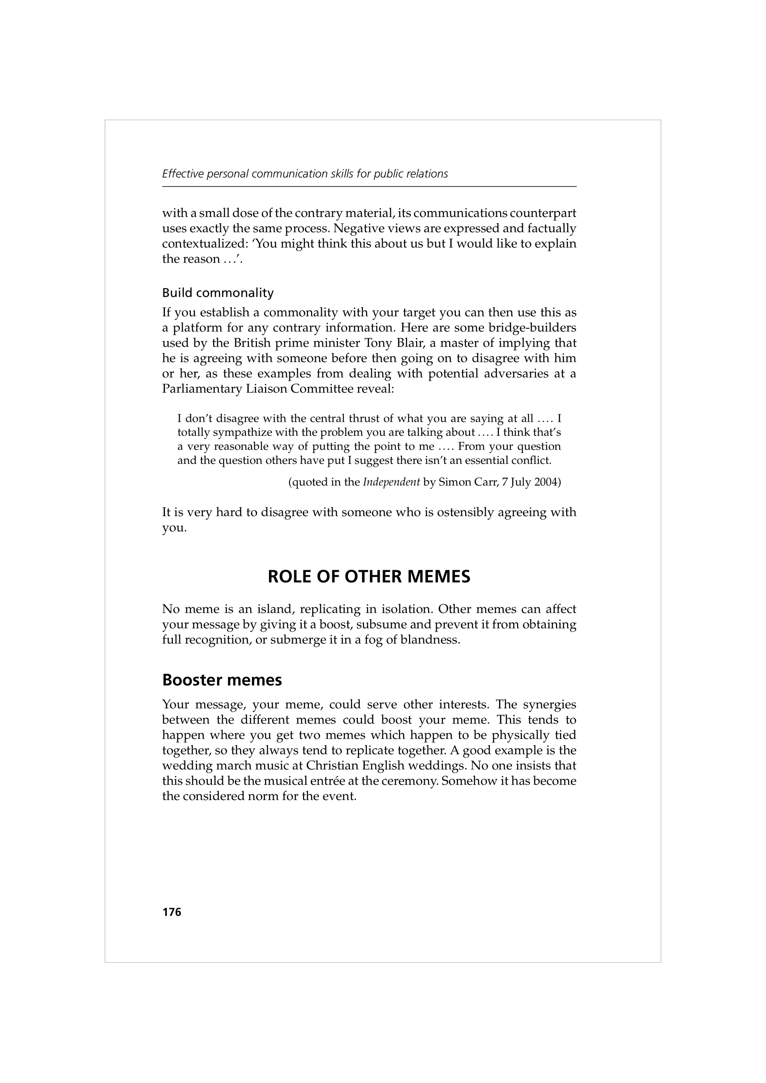 Communication Skills for Public Relations — page 189