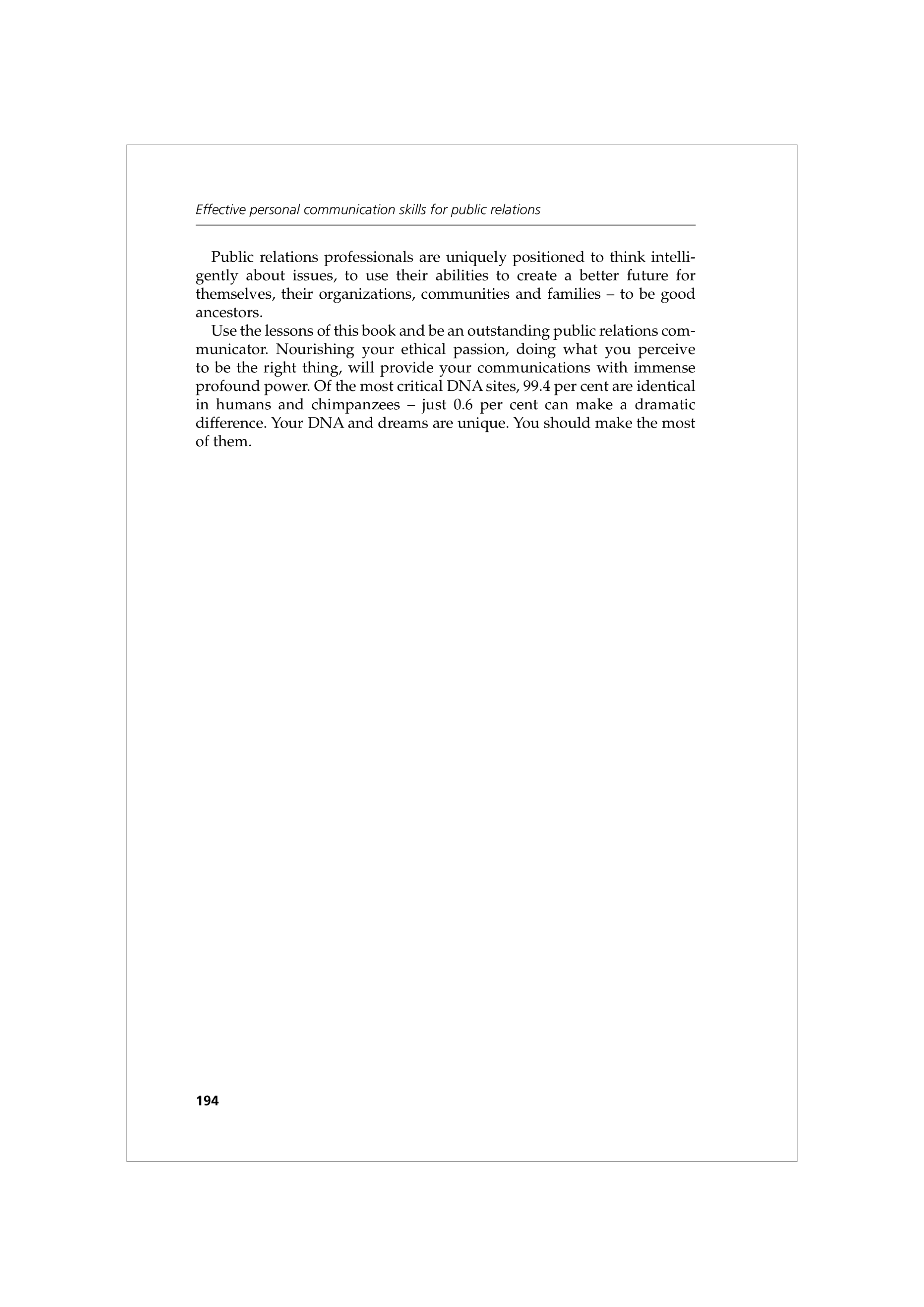 Communication Skills for Public Relations — page 207