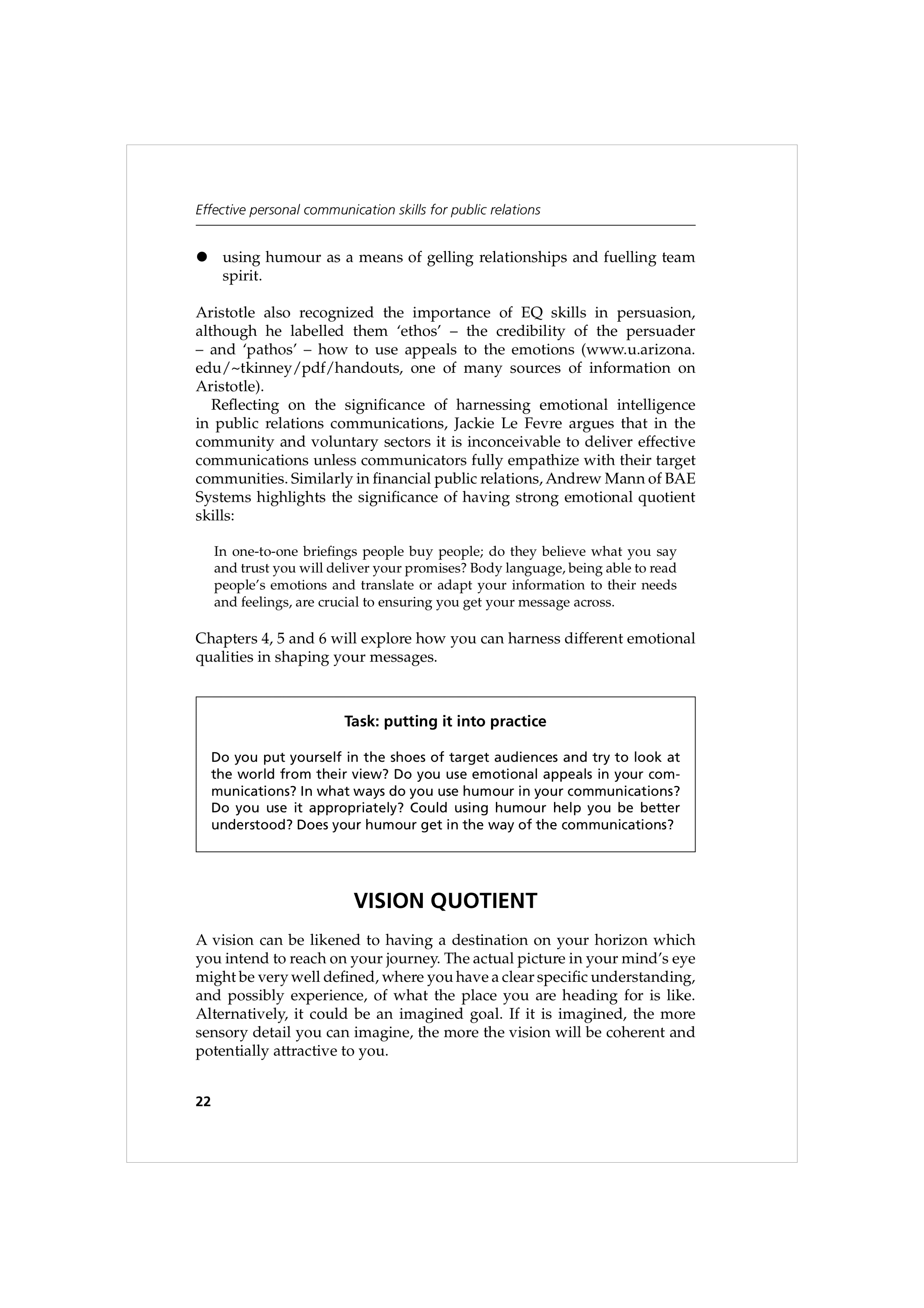 Communication Skills for Public Relations — page 35