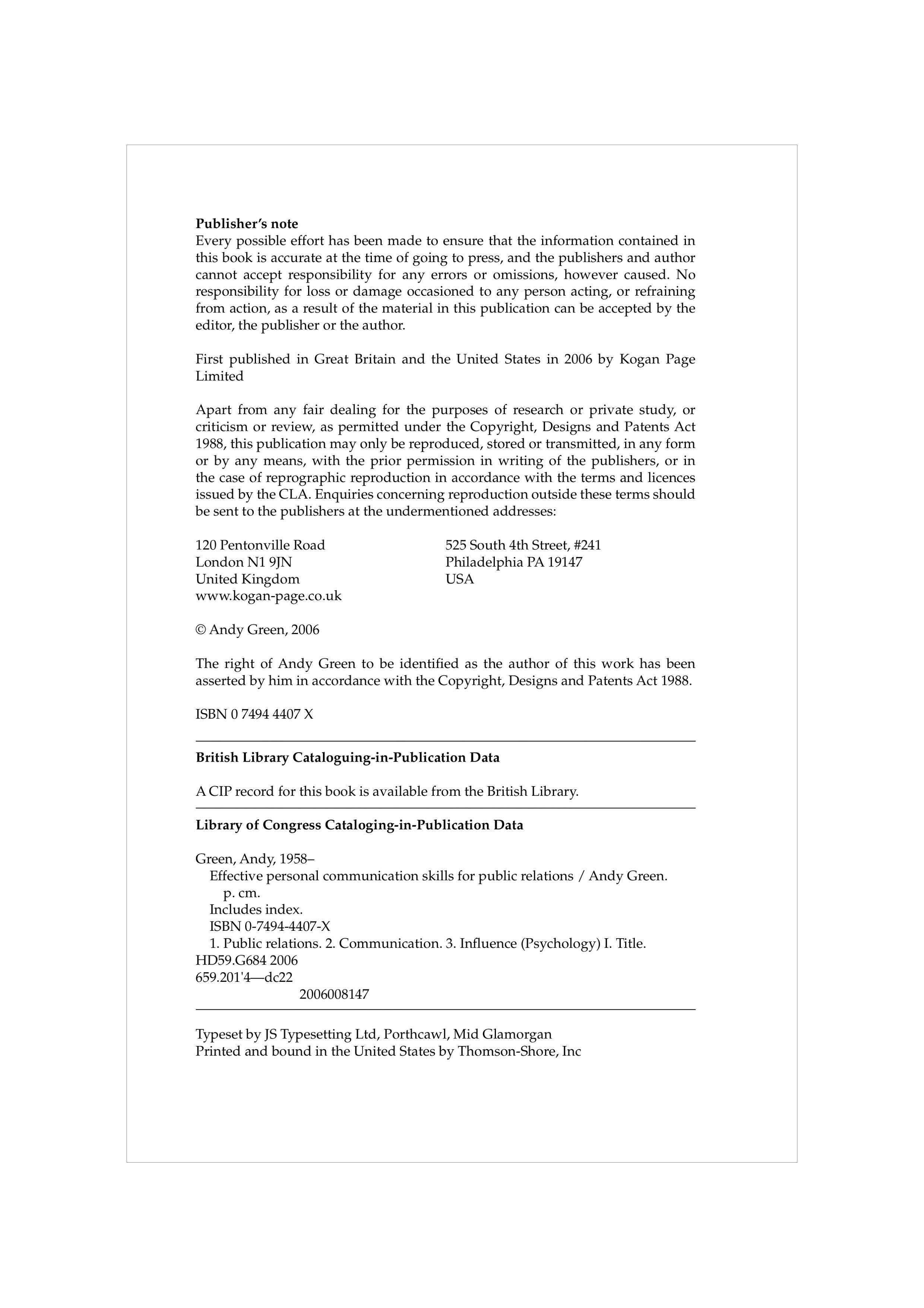 Communication Skills for Public Relations — page 4