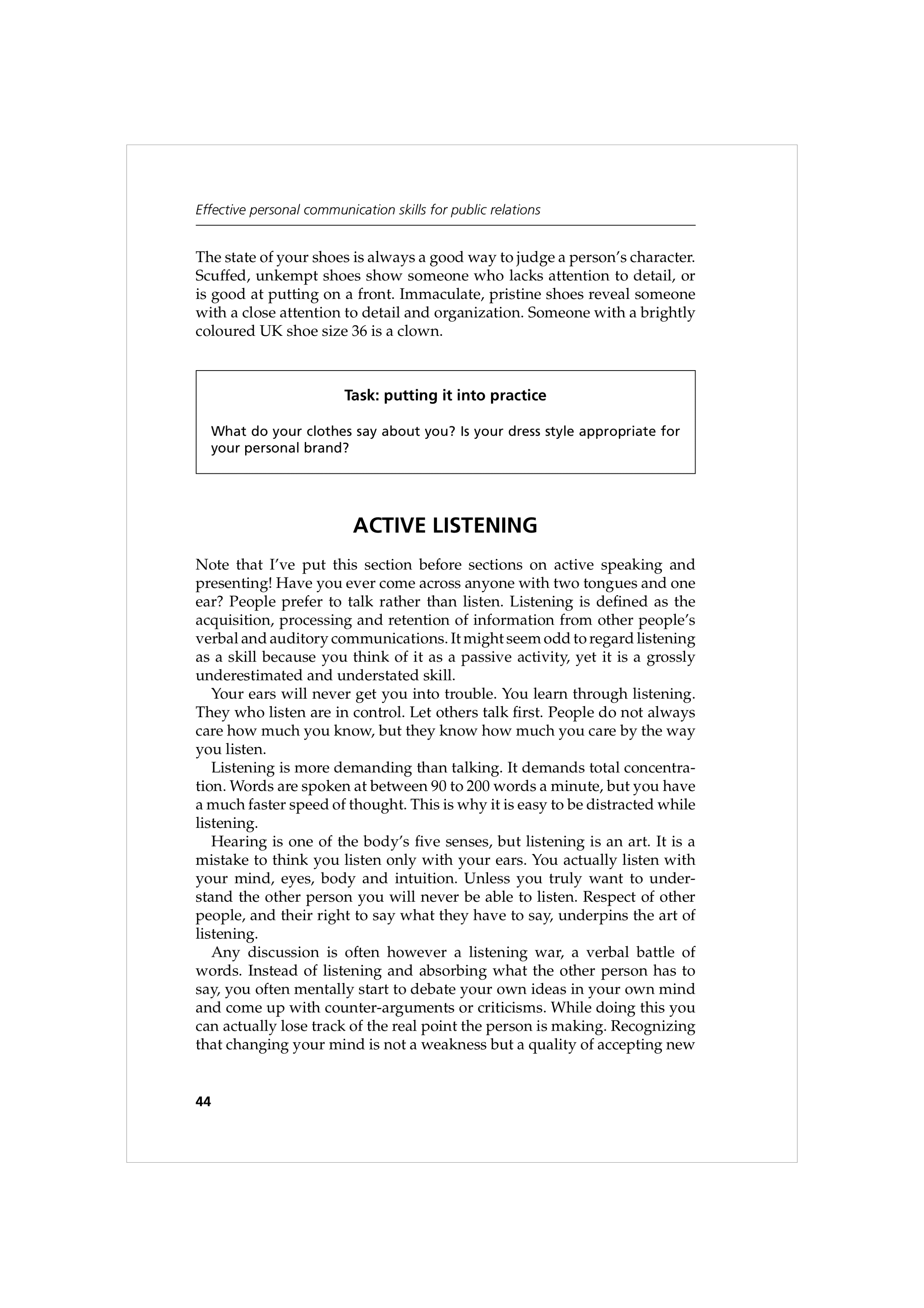 Communication Skills for Public Relations — page 57