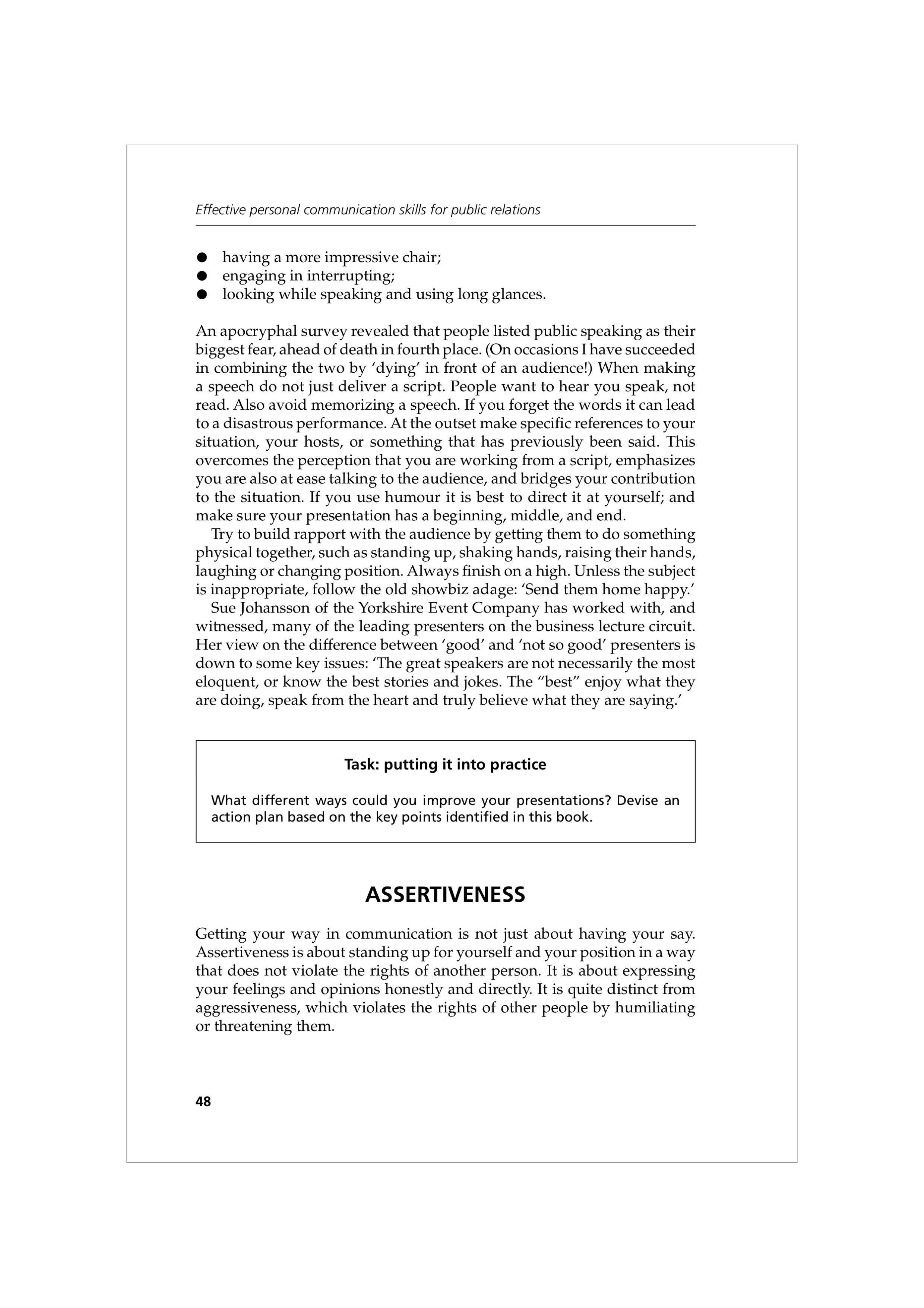 Communication Skills for Public Relations — page 61