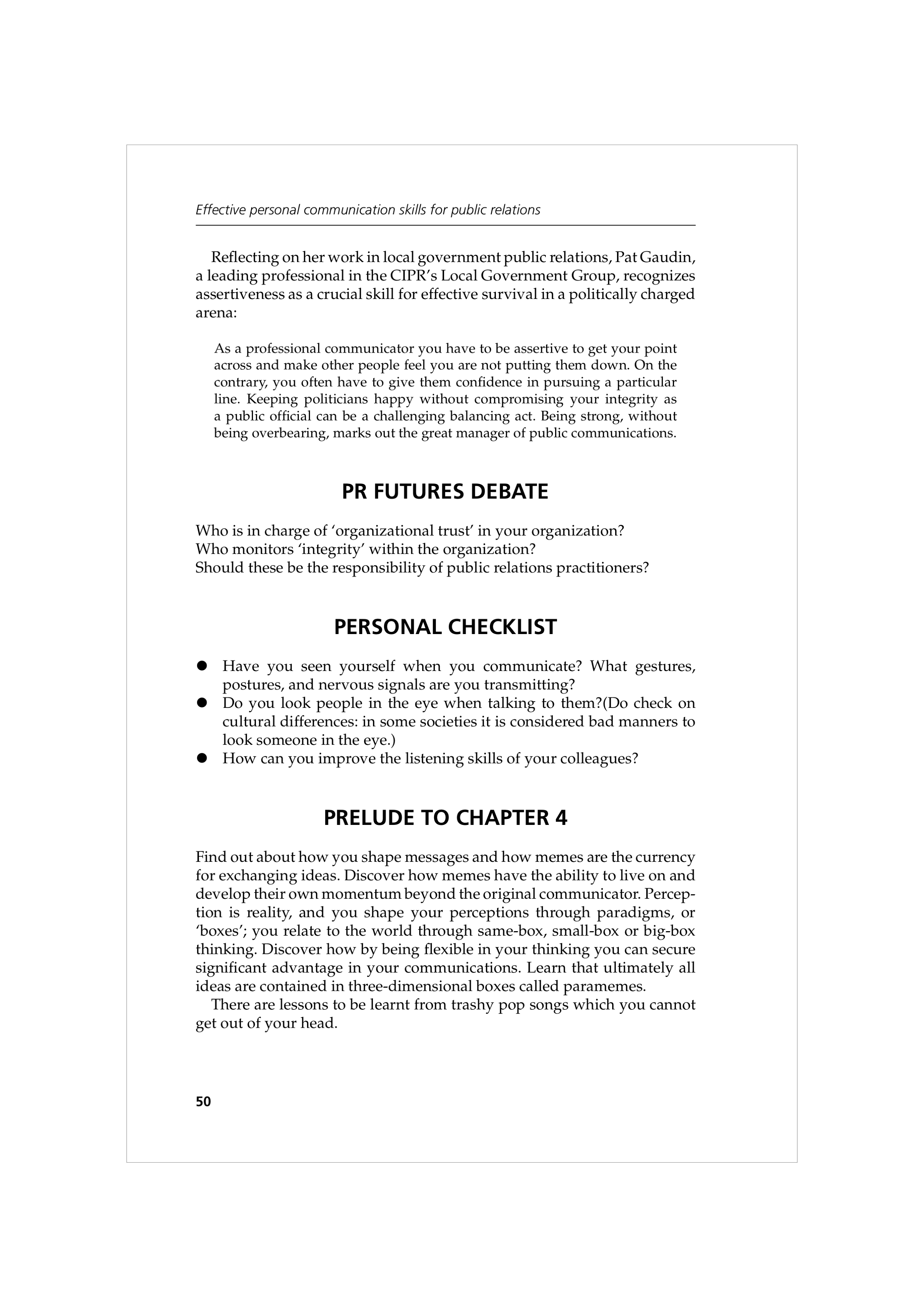Communication Skills for Public Relations — page 63