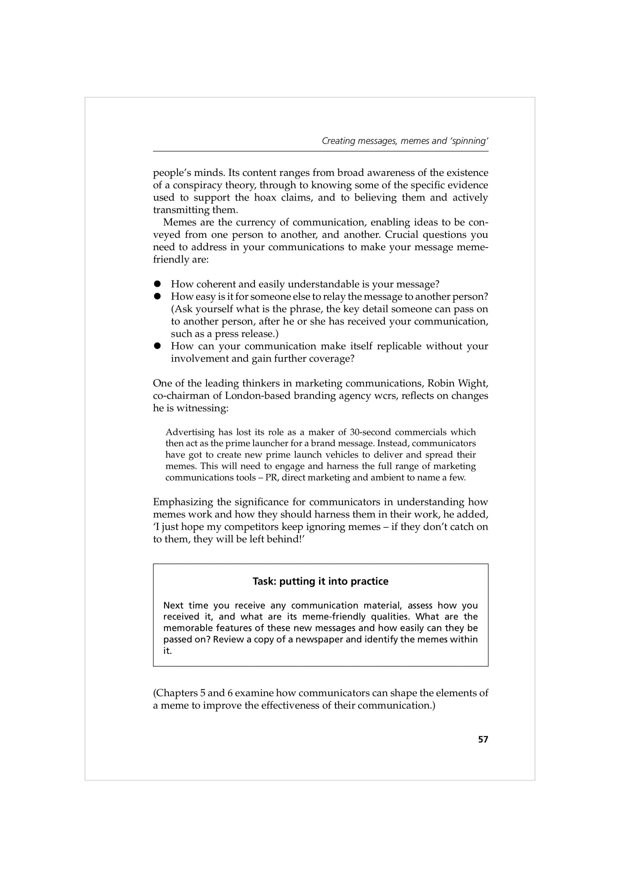 Communication Skills for Public Relations — page 70