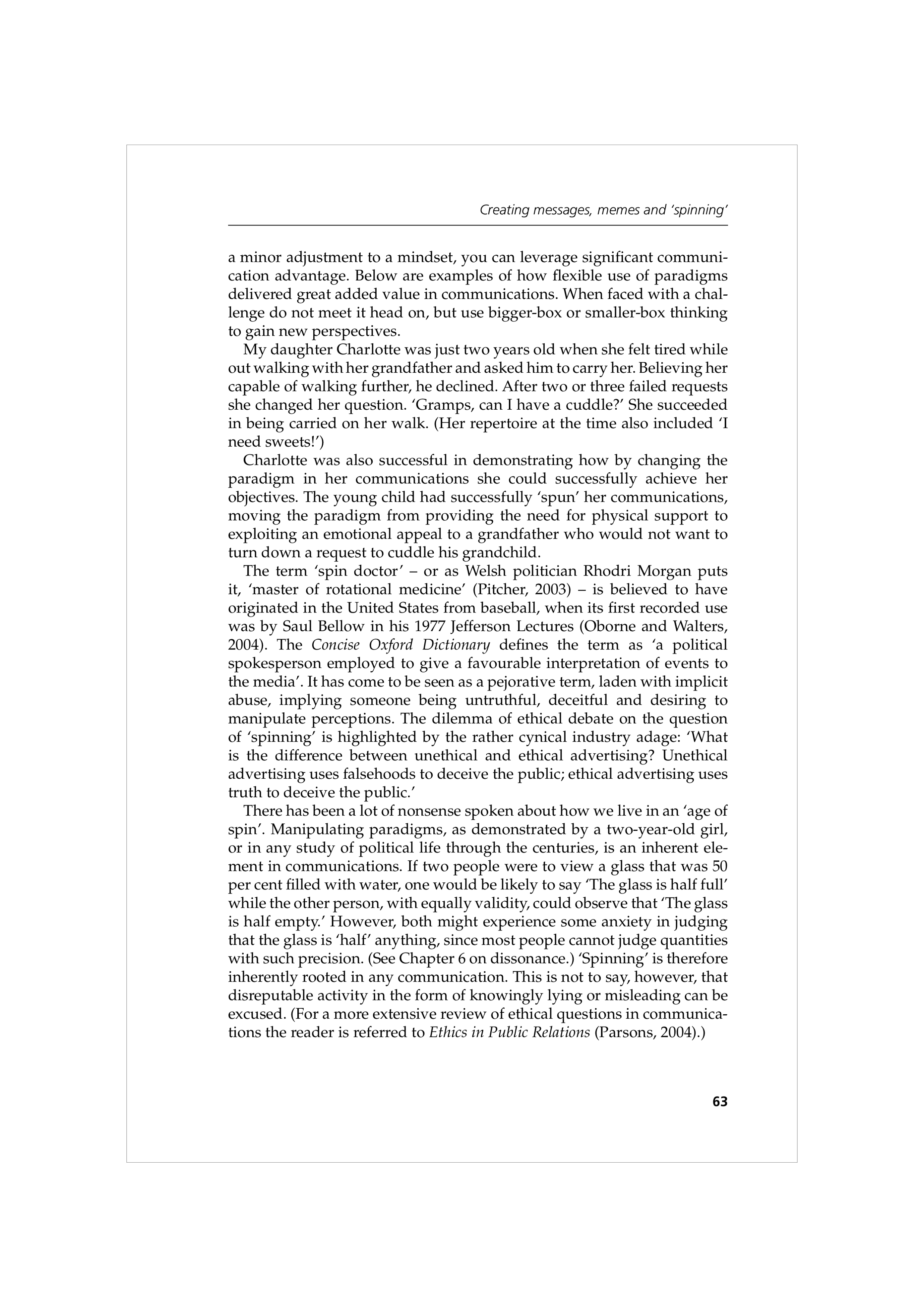 Communication Skills for Public Relations — page 76