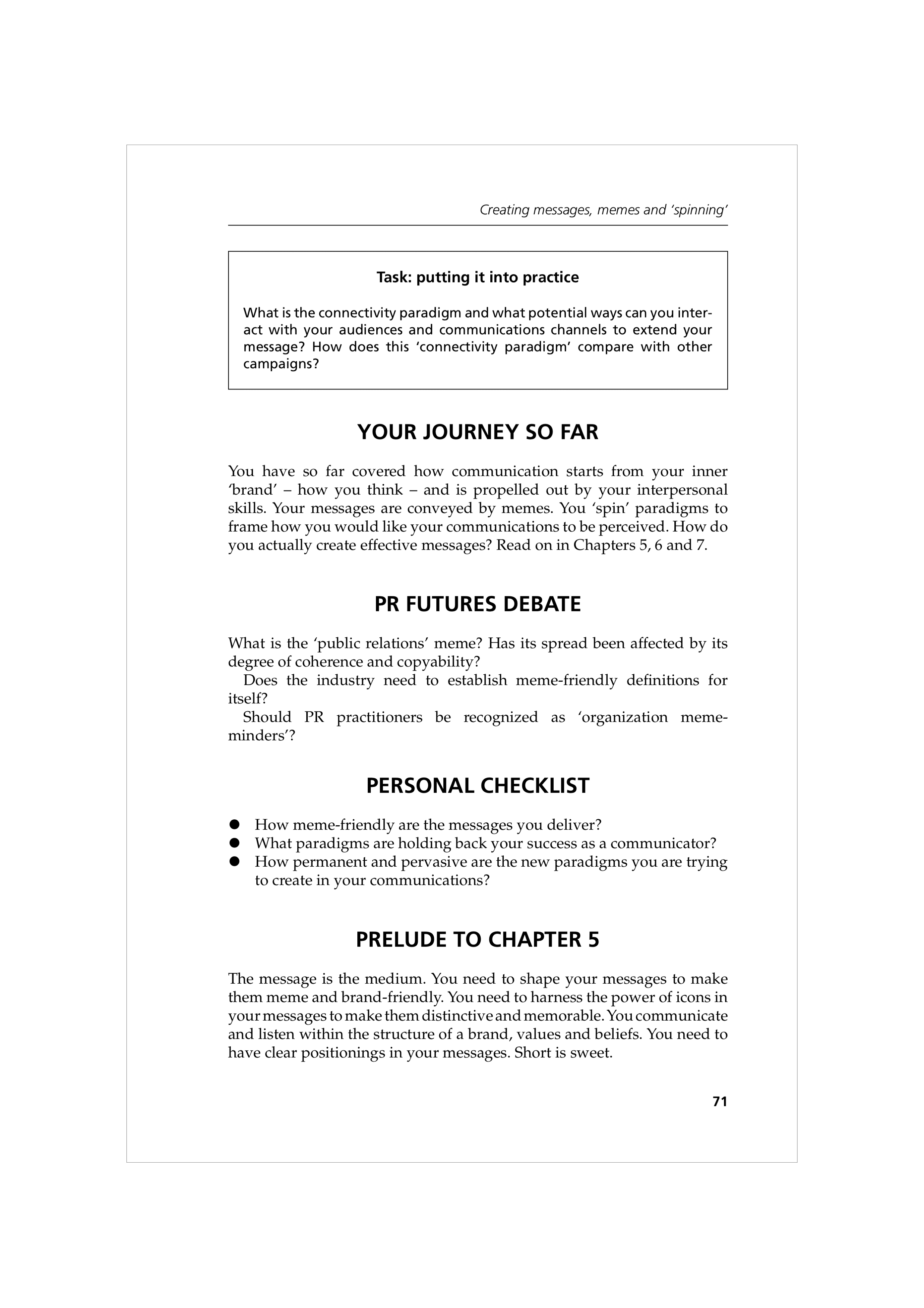 Communication Skills for Public Relations — page 84