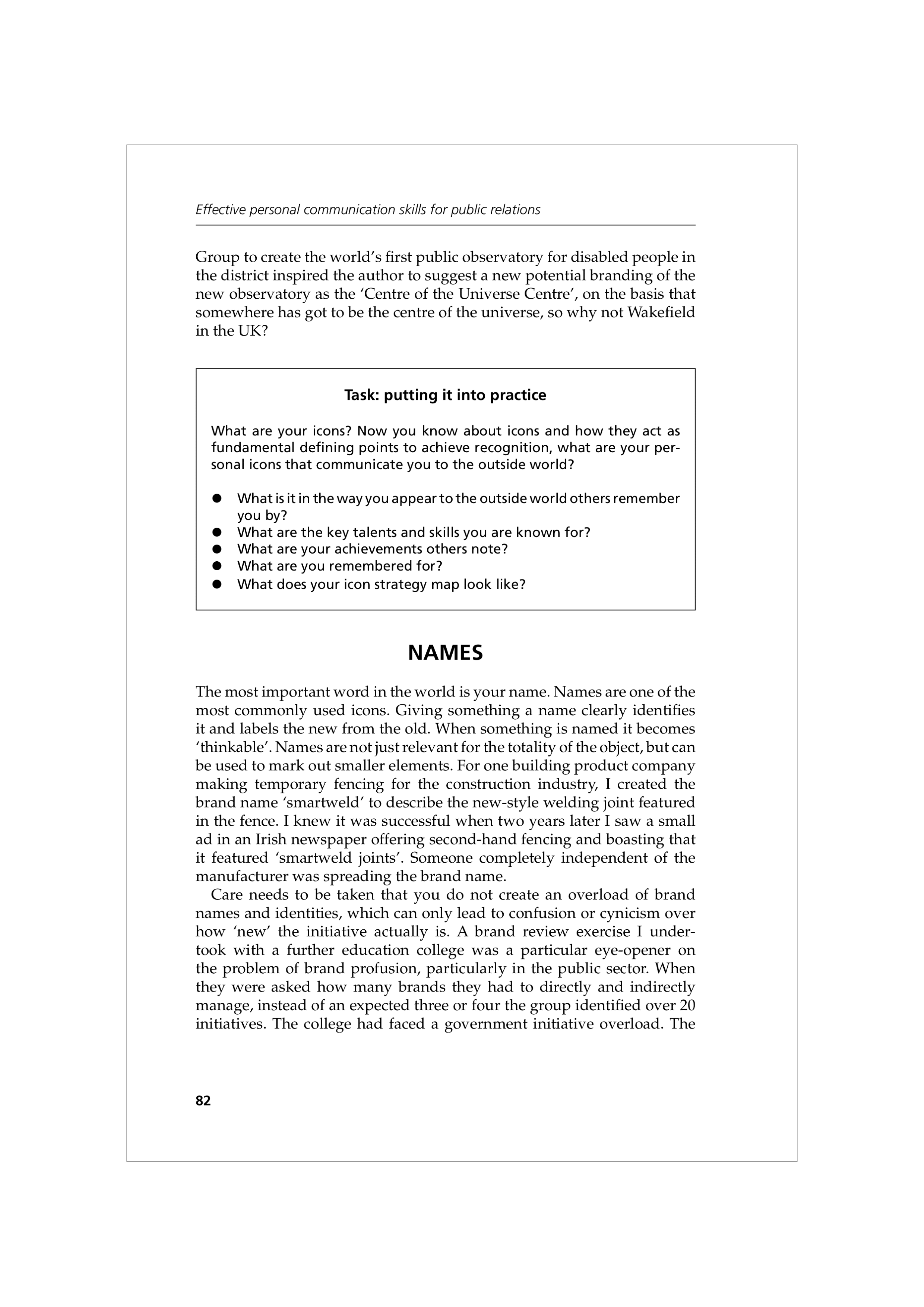 Communication Skills for Public Relations — page 95