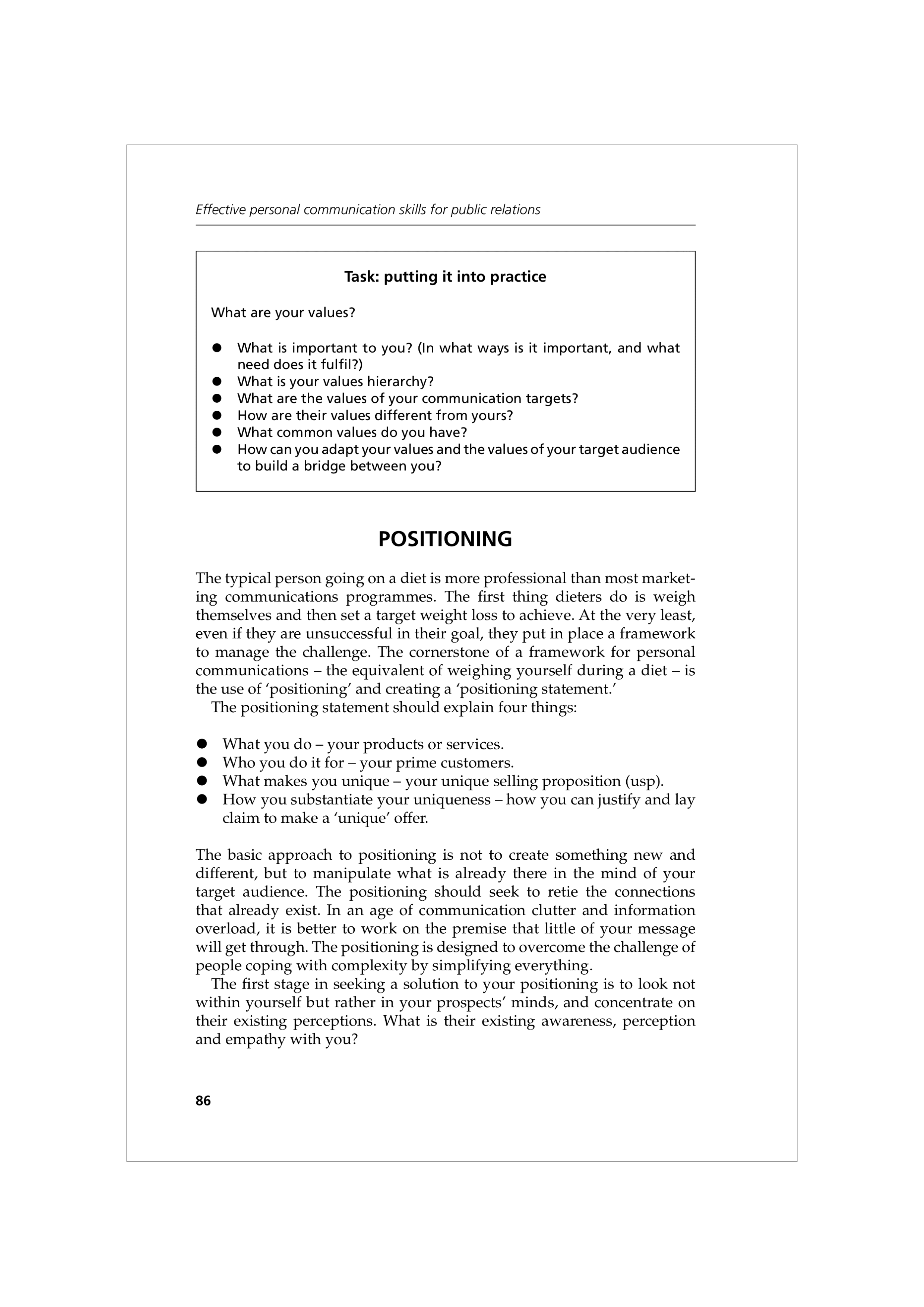Communication Skills for Public Relations — page 99
