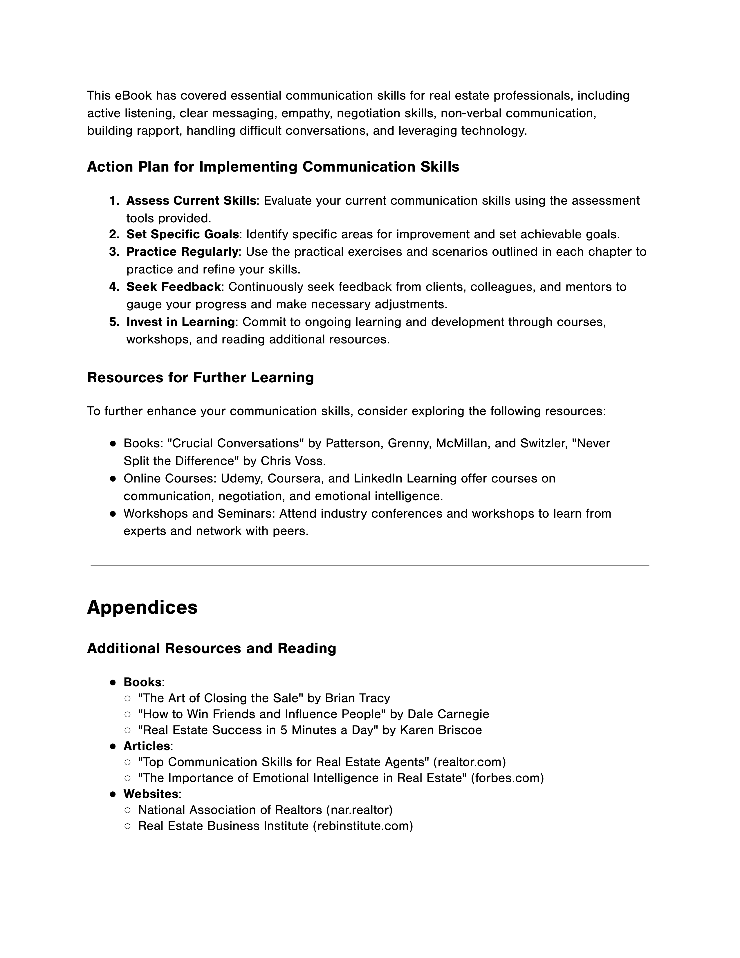 Communication Skills for Real Estate Agents — page 10