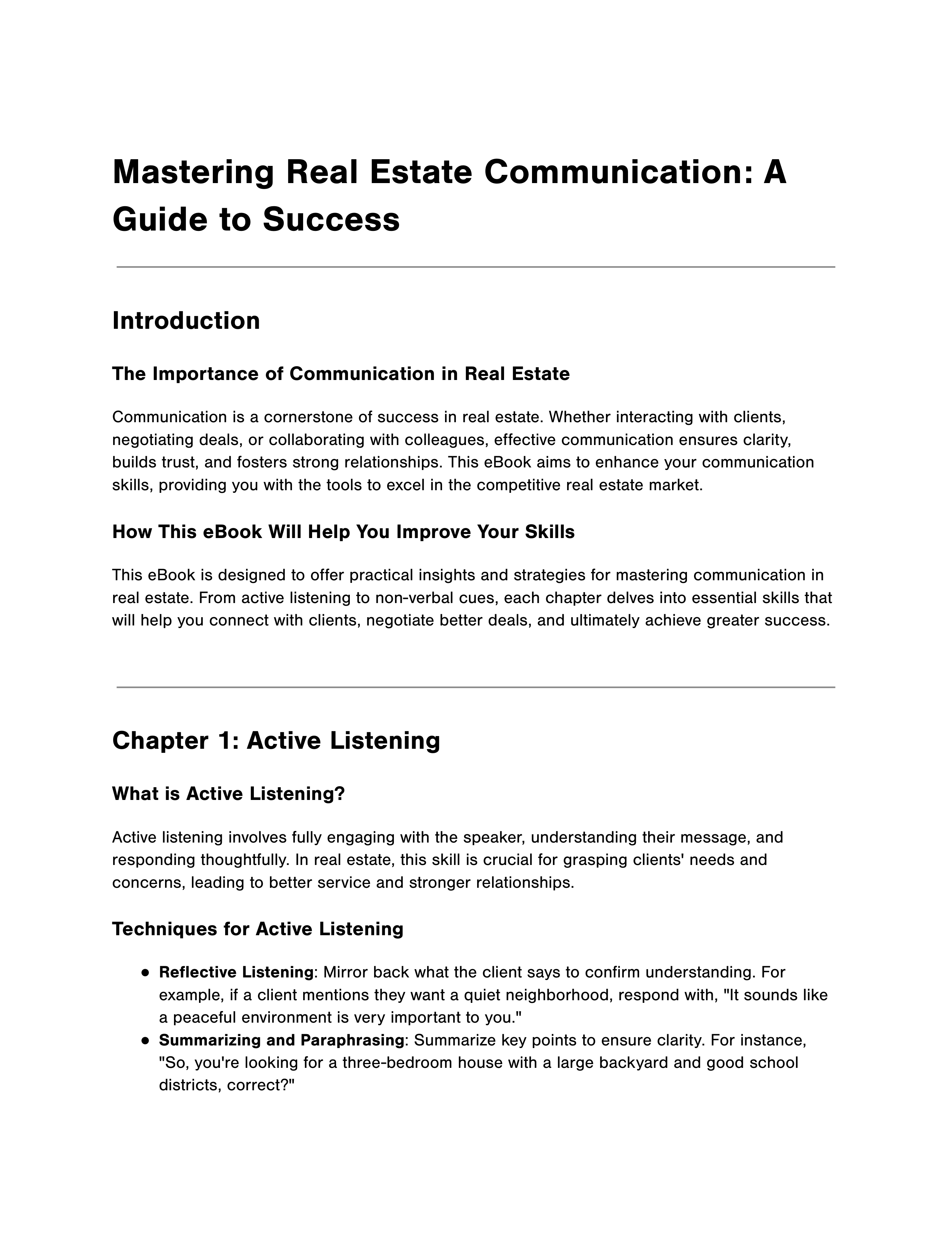 Communication Skills for Real Estate Agents — page 2
