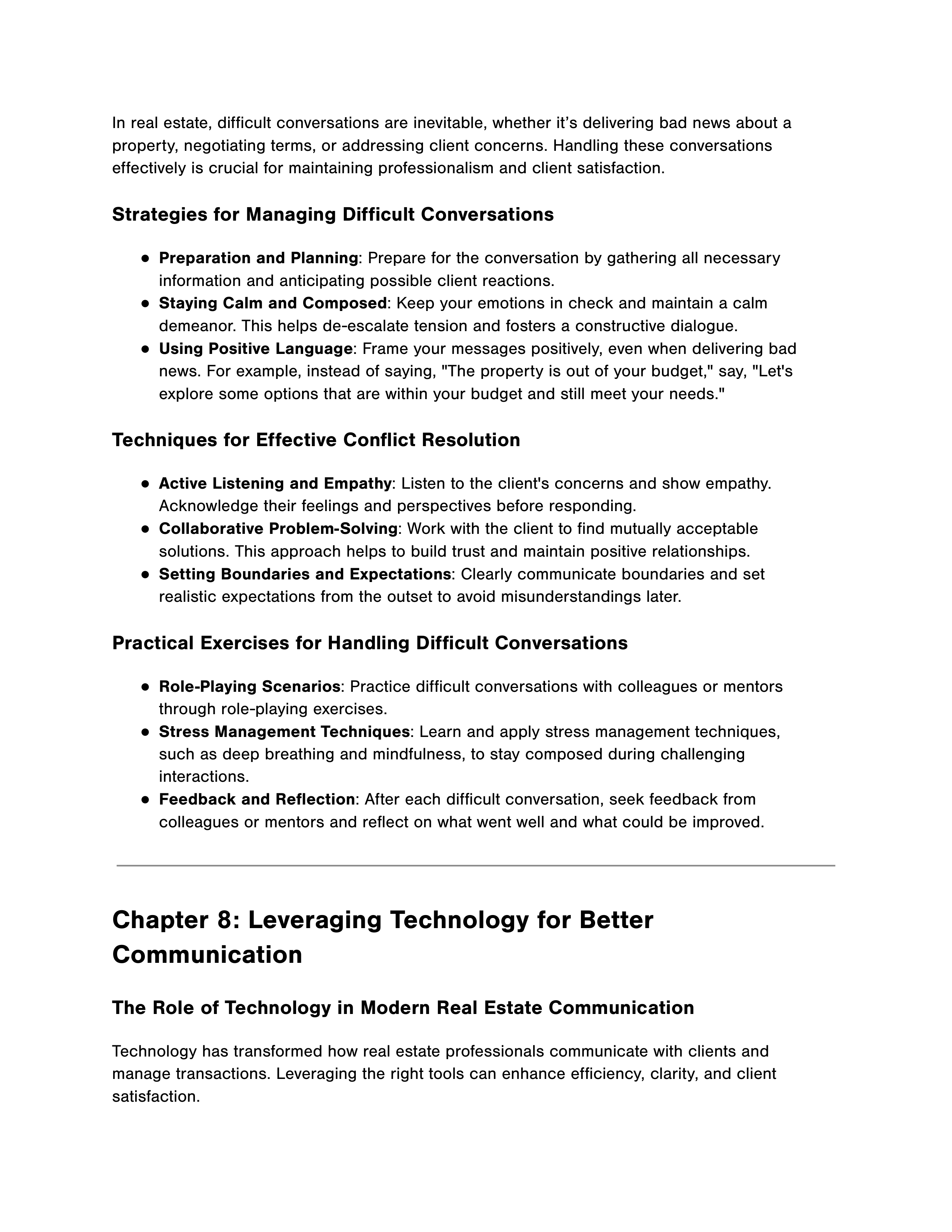 Communication Skills for Real Estate Agents — page 8