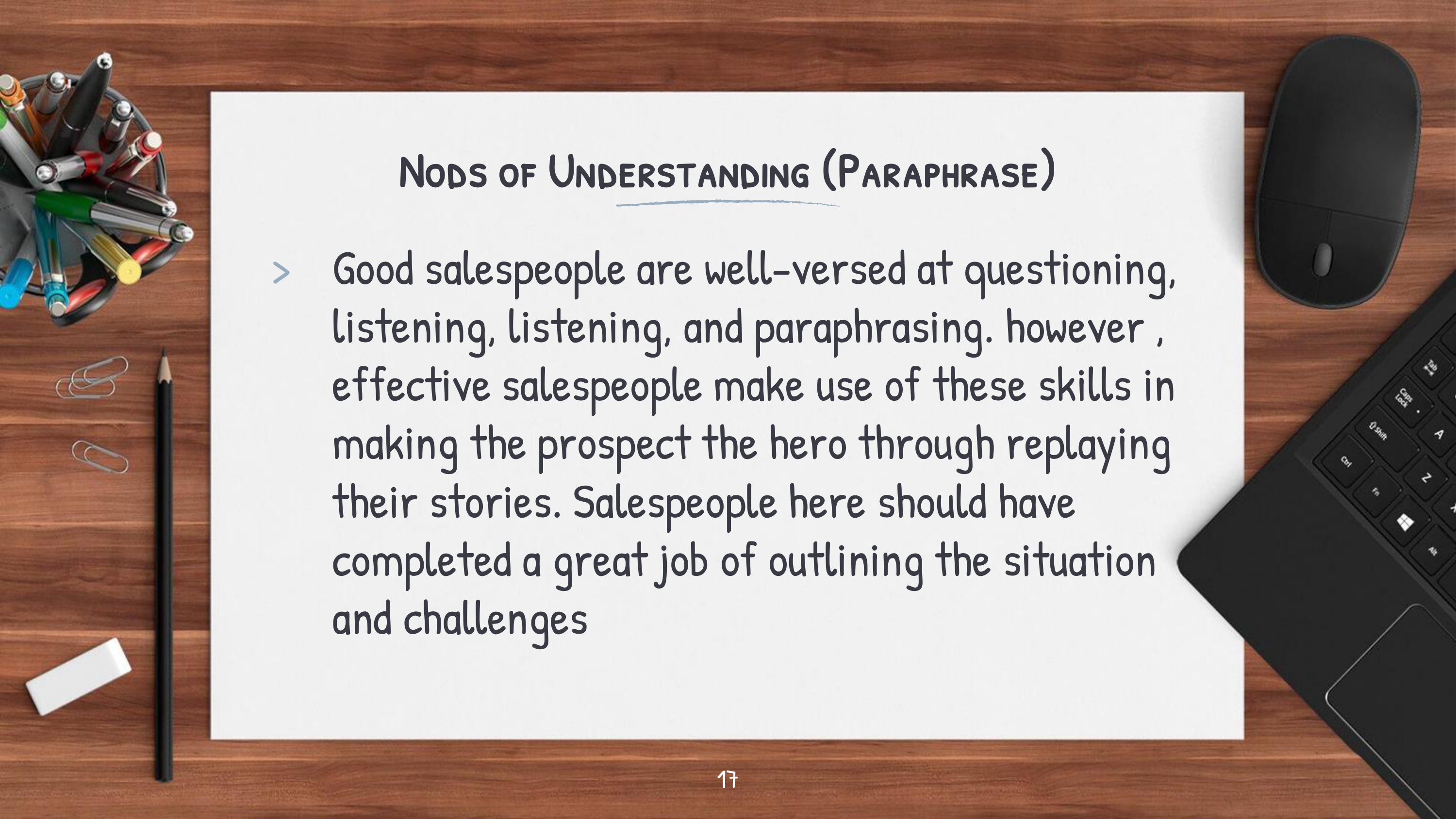 Communication Skills for Sales Professionals — page 17