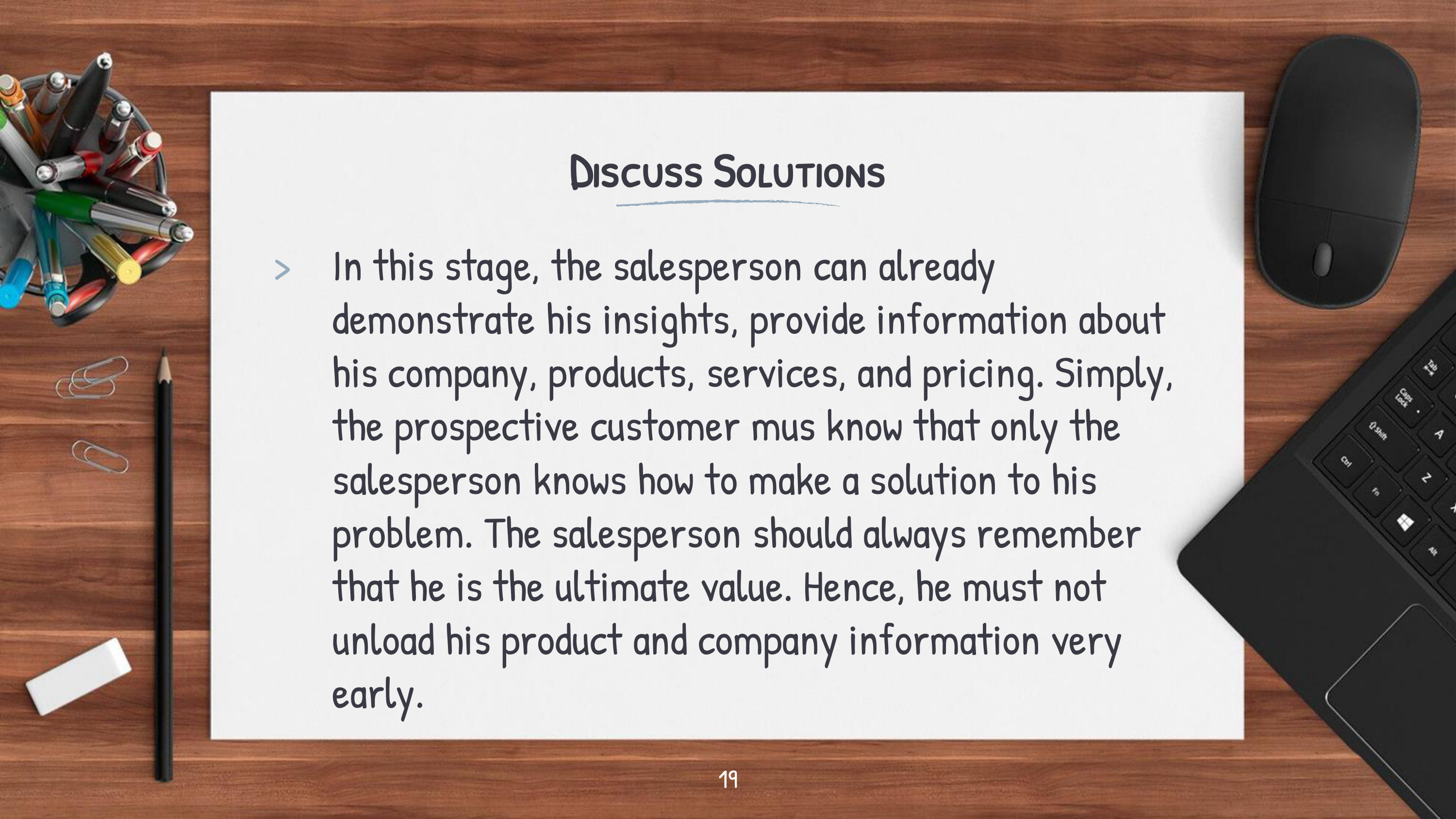 Communication Skills for Sales Professionals — page 19