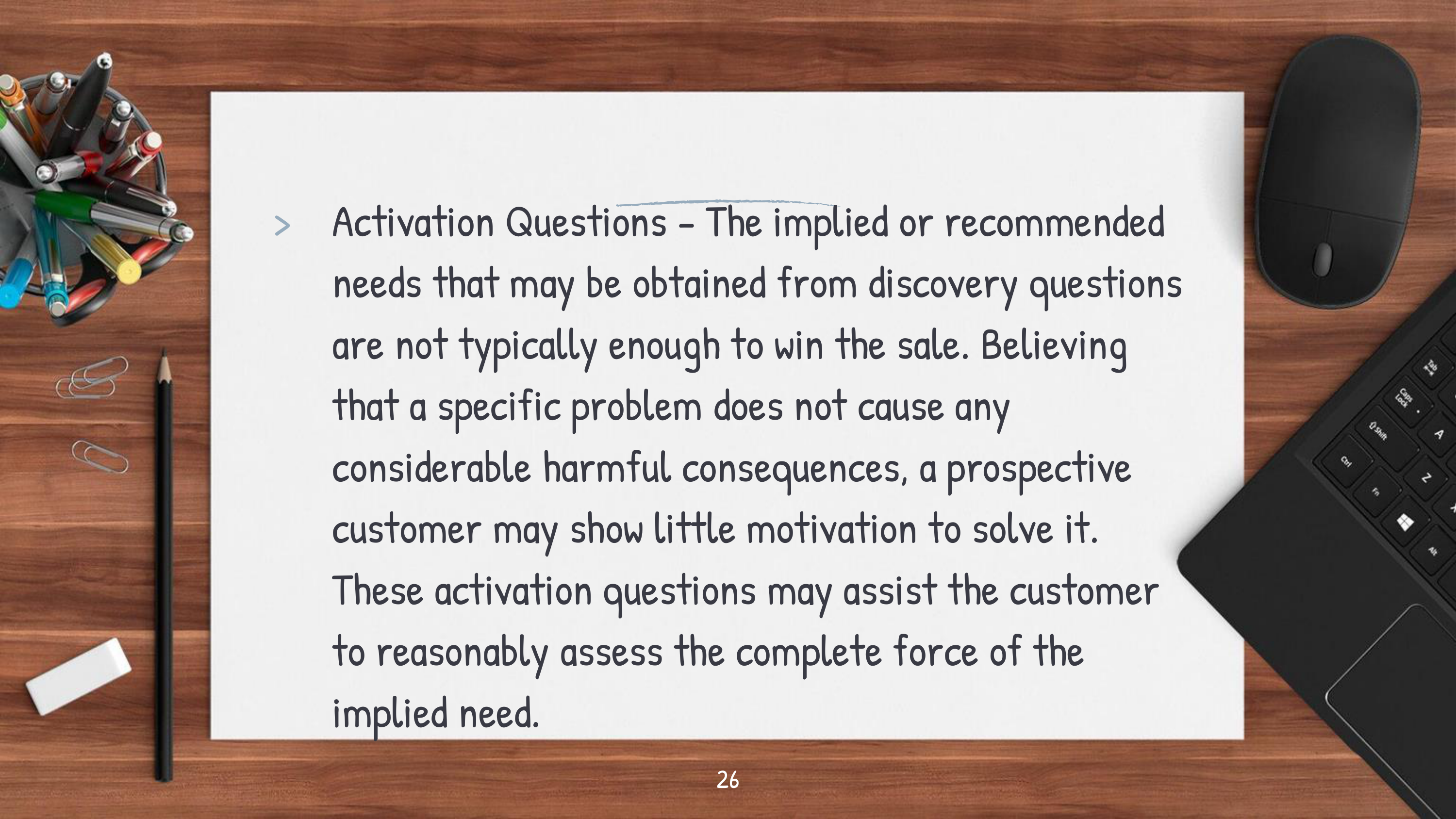 Communication Skills for Sales Professionals — page 26