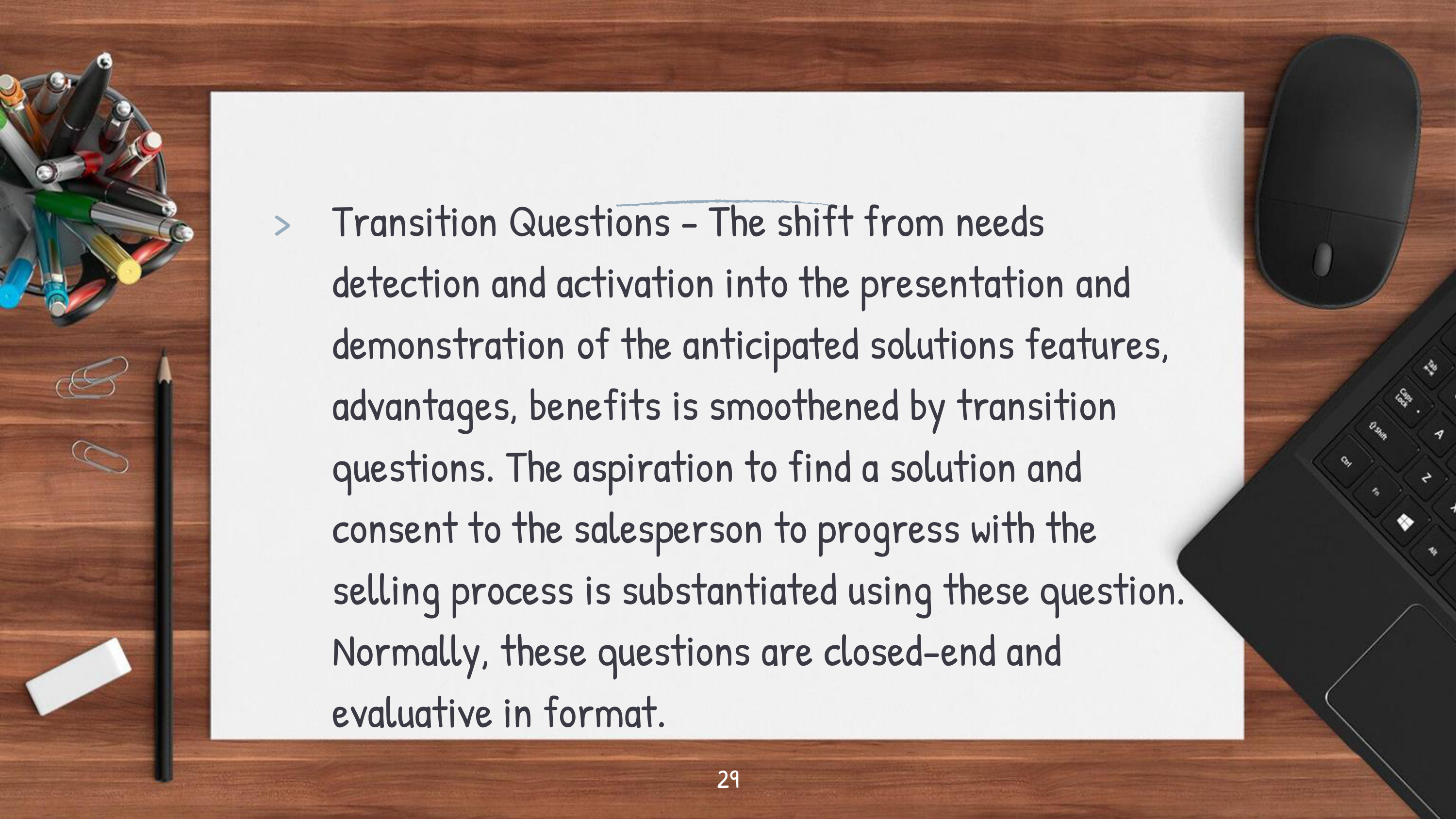 Communication Skills for Sales Professionals — page 29