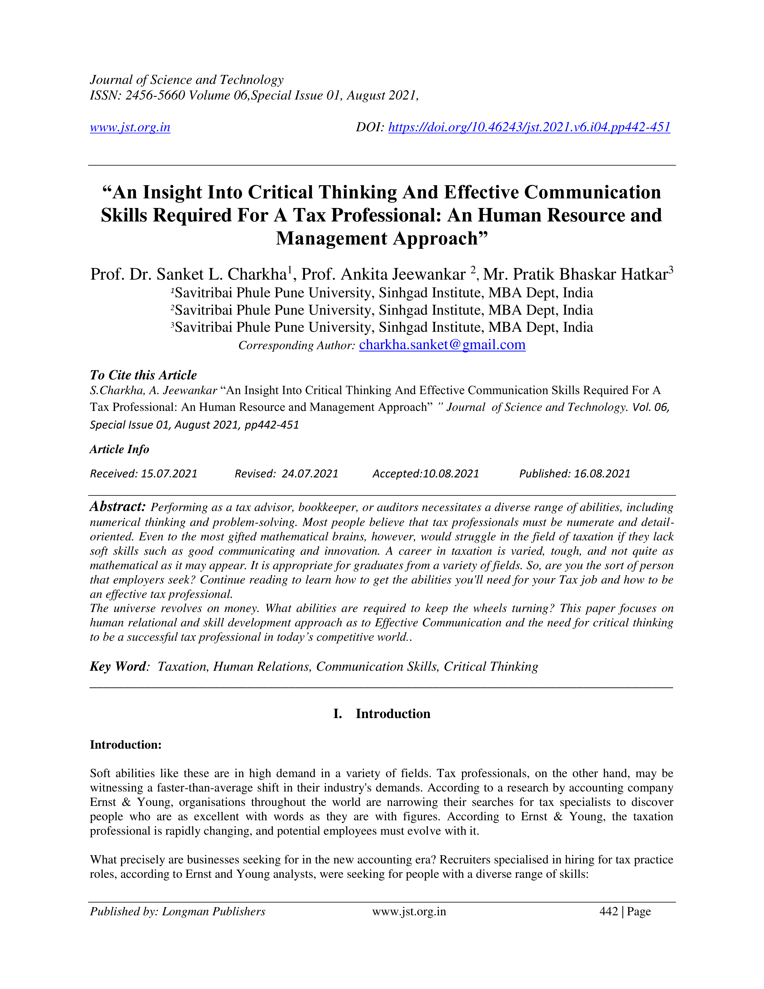 Communication Skills for Tax Professionals — page 1