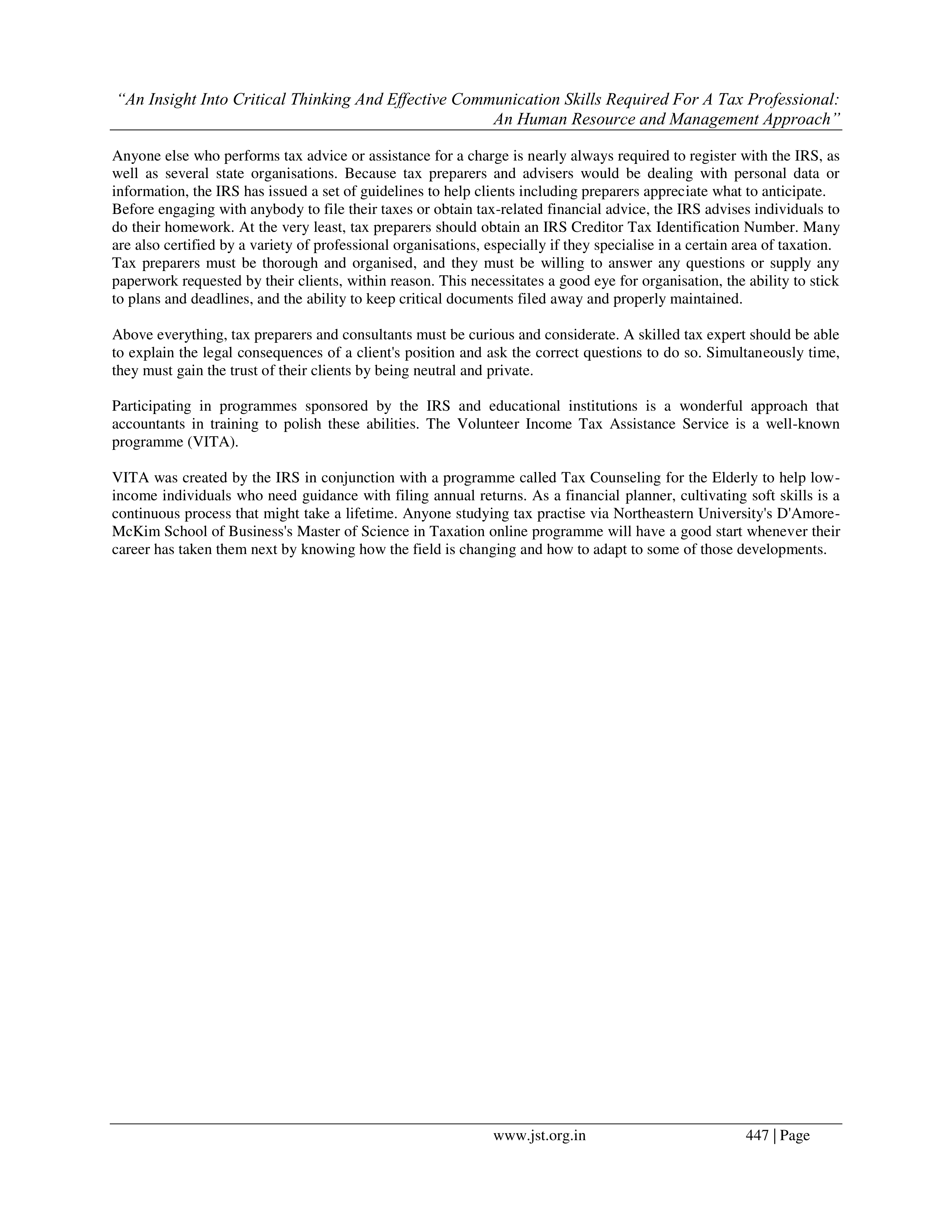 Communication Skills for Tax Professionals — page 6