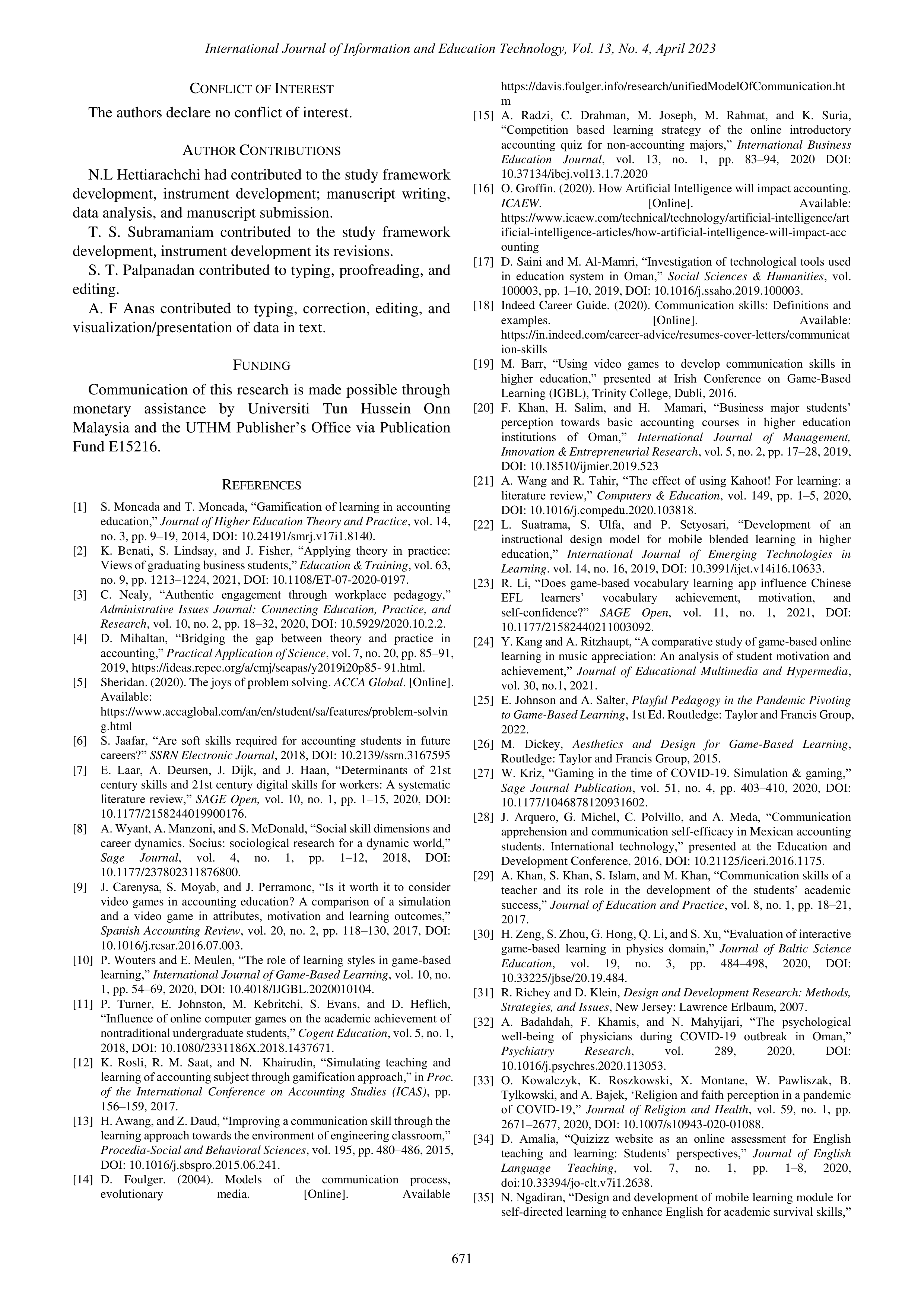 Communication Skills in Financial Accounting — page 8