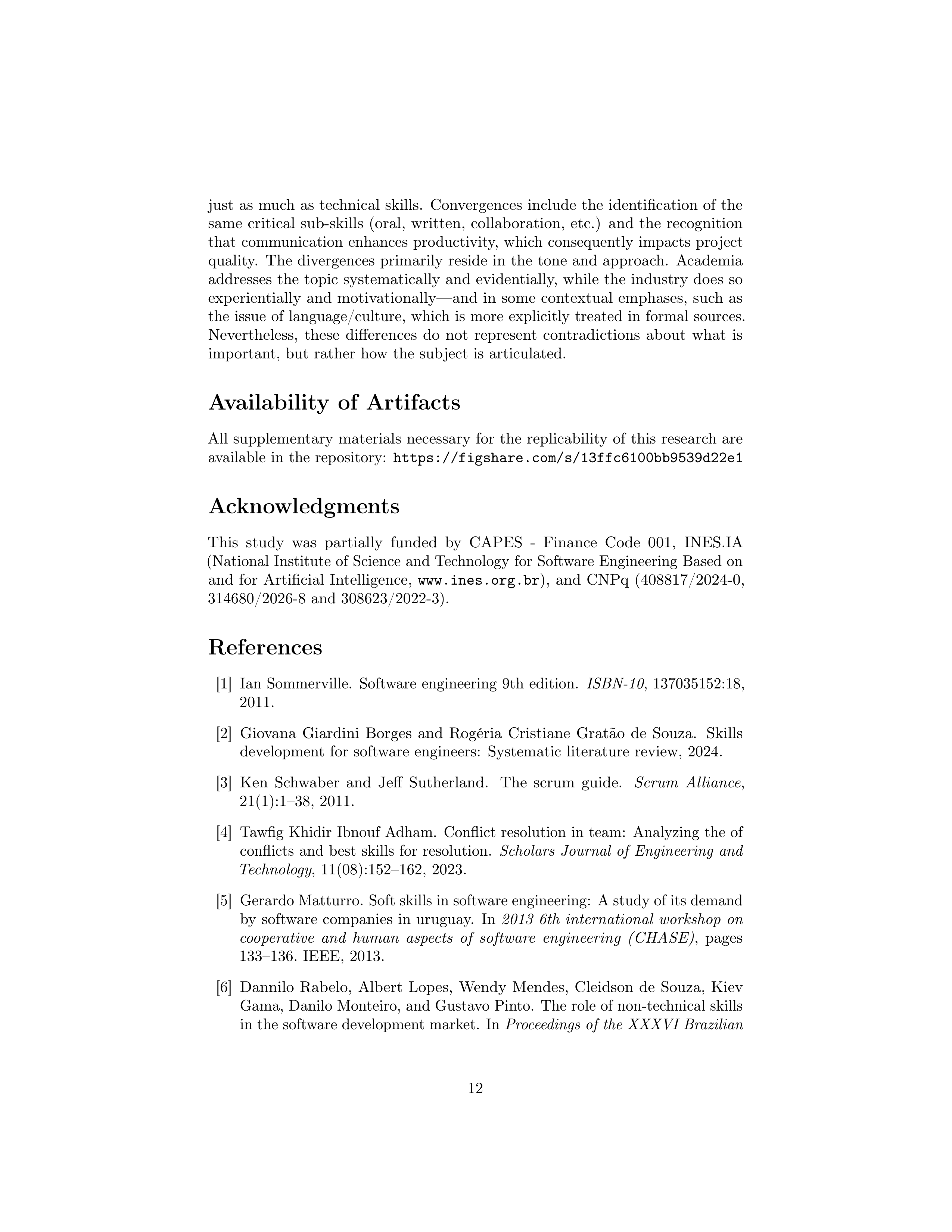 Communication Skills in Software Engineer Professionals — page 12
