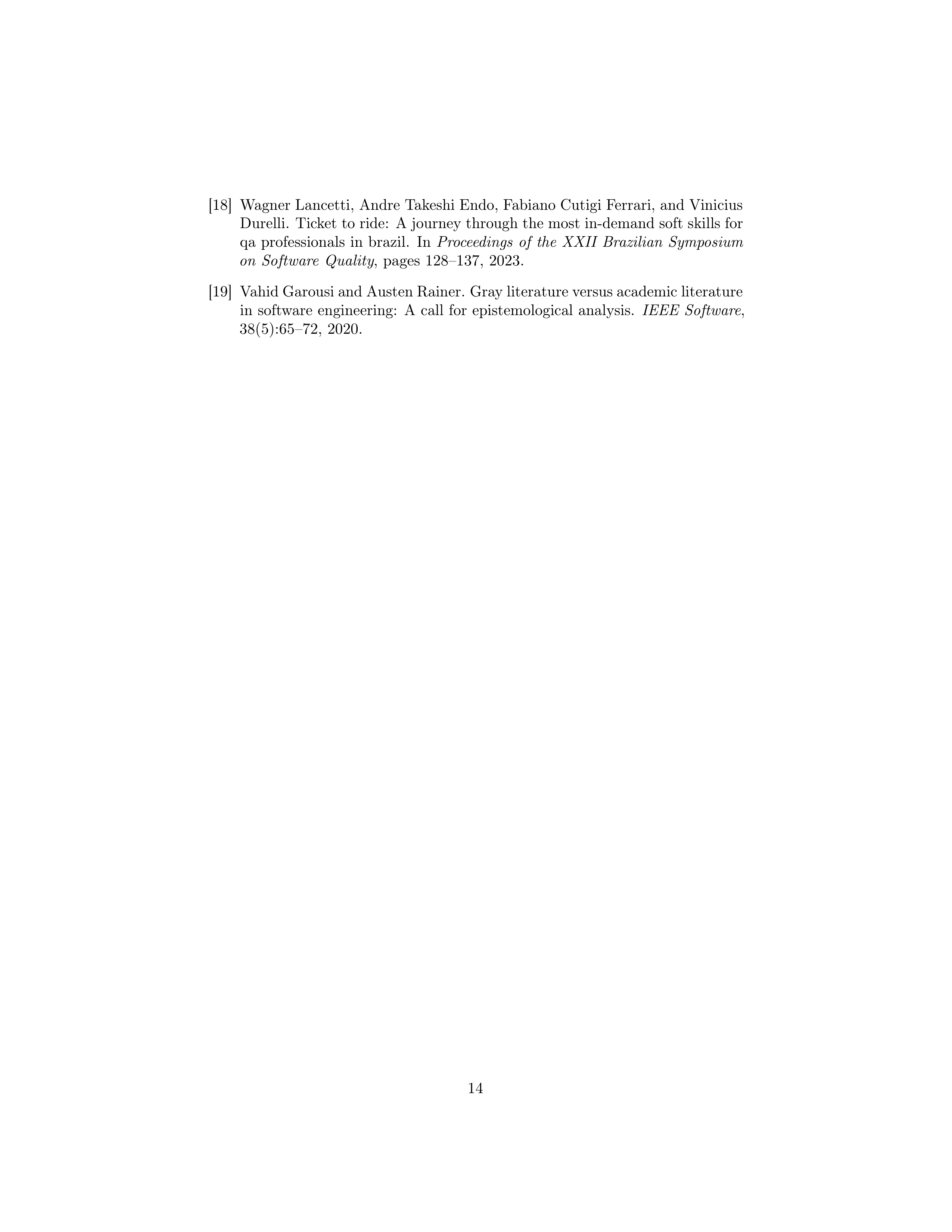 Communication Skills in Software Engineer Professionals — page 14