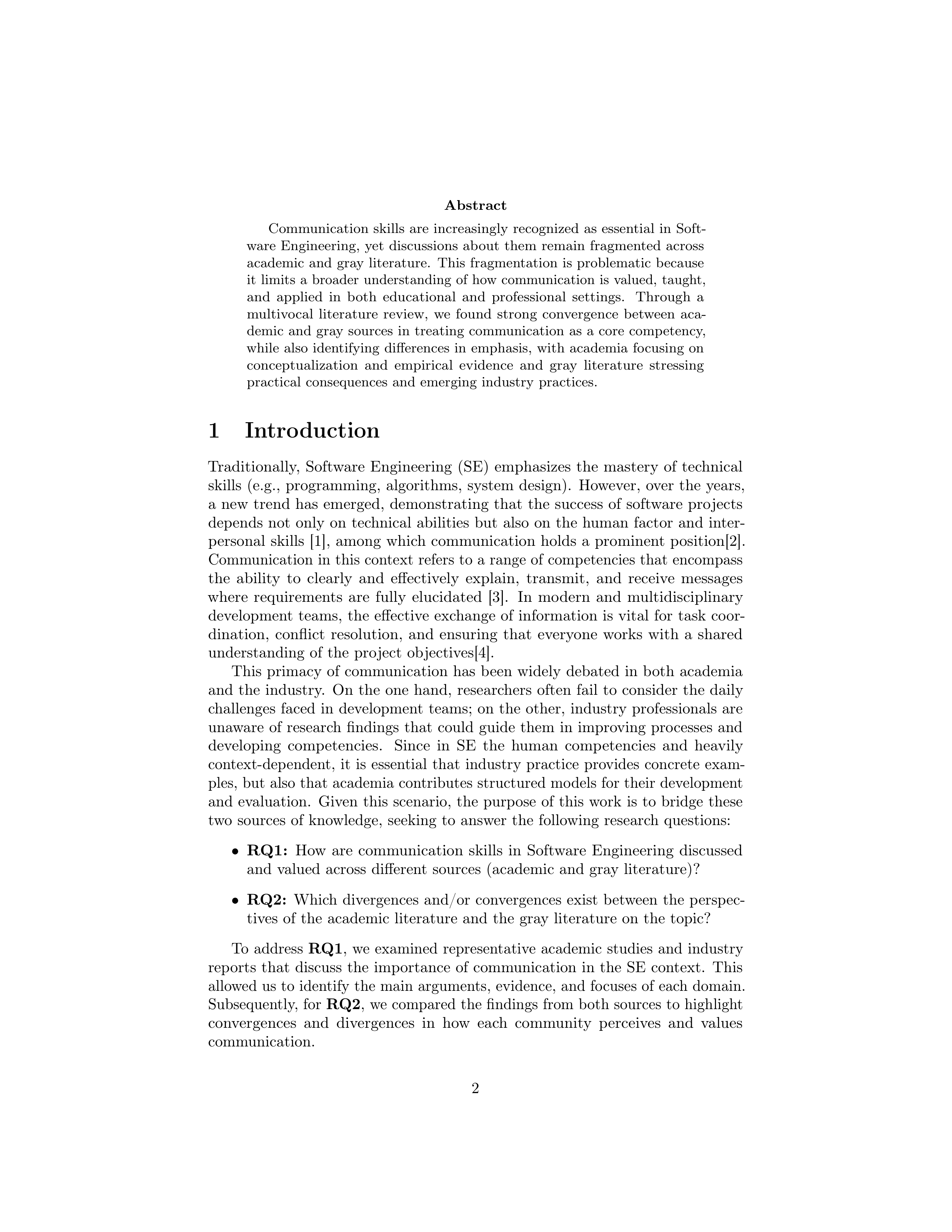 Communication Skills in Software Engineer Professionals — page 2