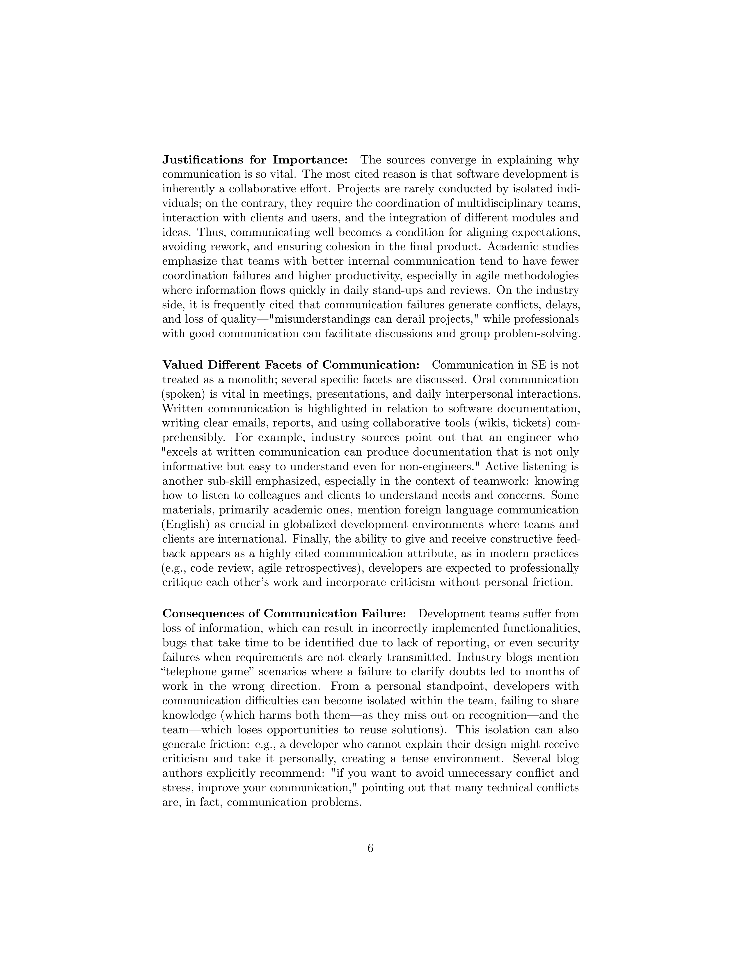 Communication Skills in Software Engineer Professionals — page 6