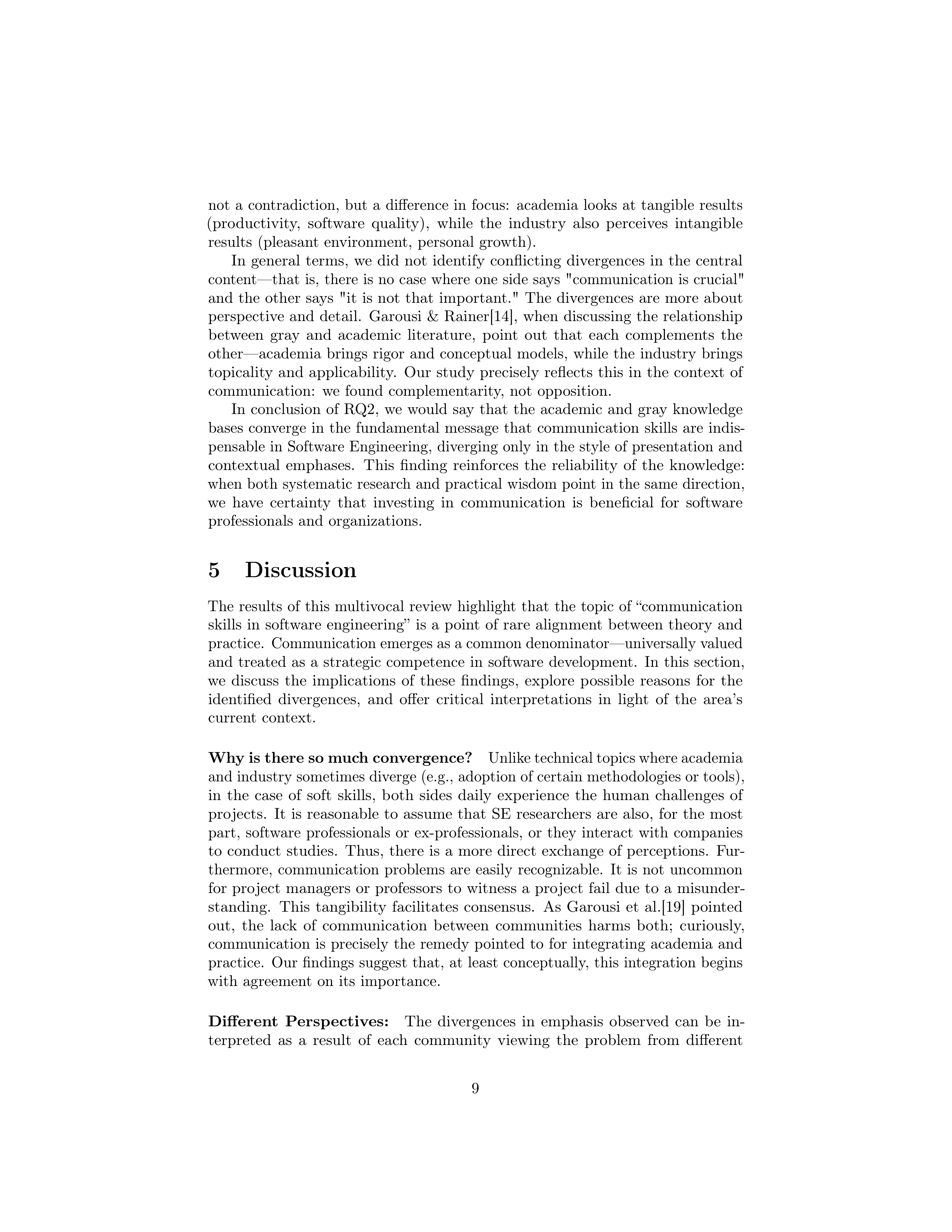 Communication Skills in Software Engineer Professionals — page 9