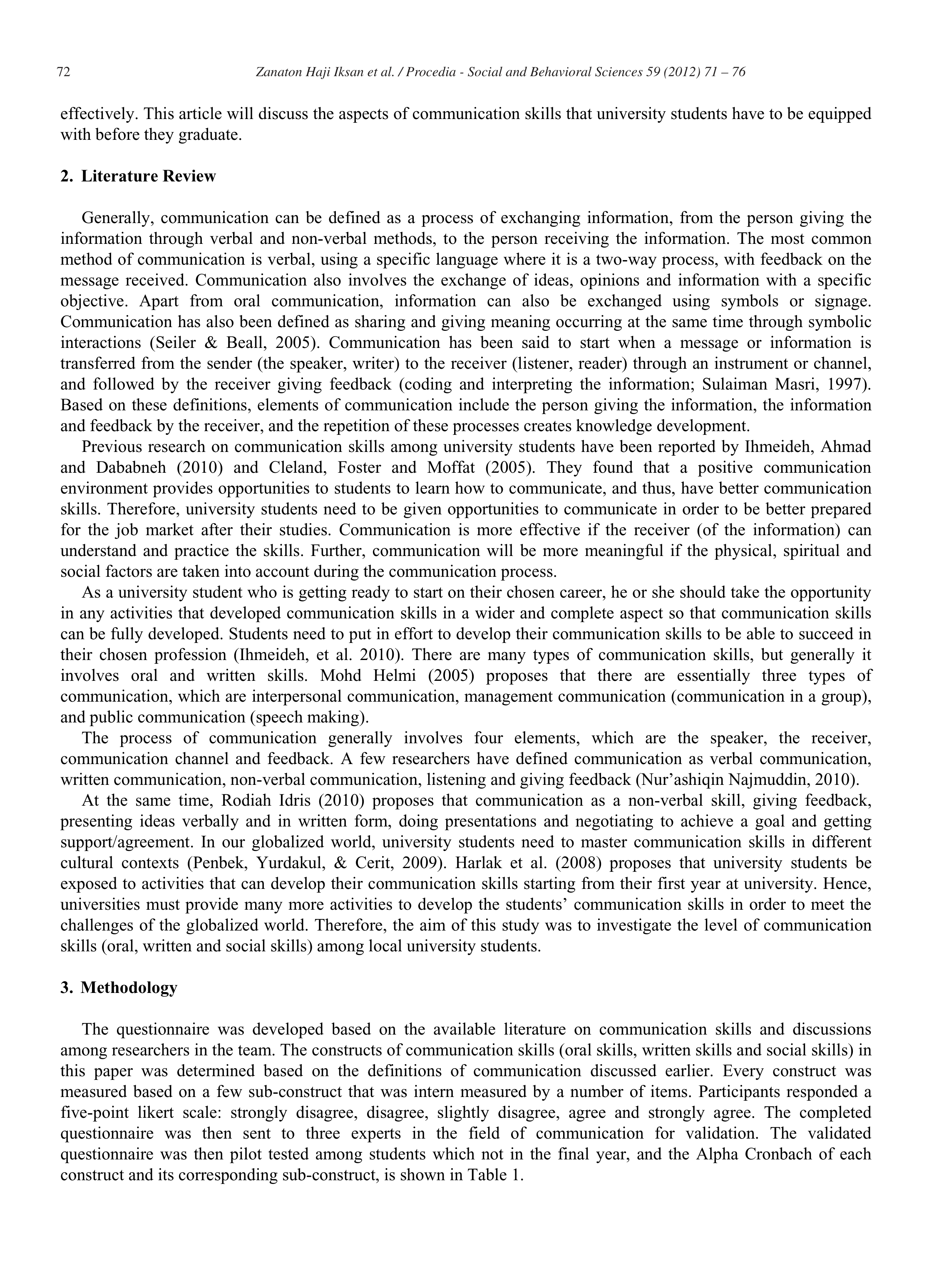 Communication Skills Among University Students — page 2
