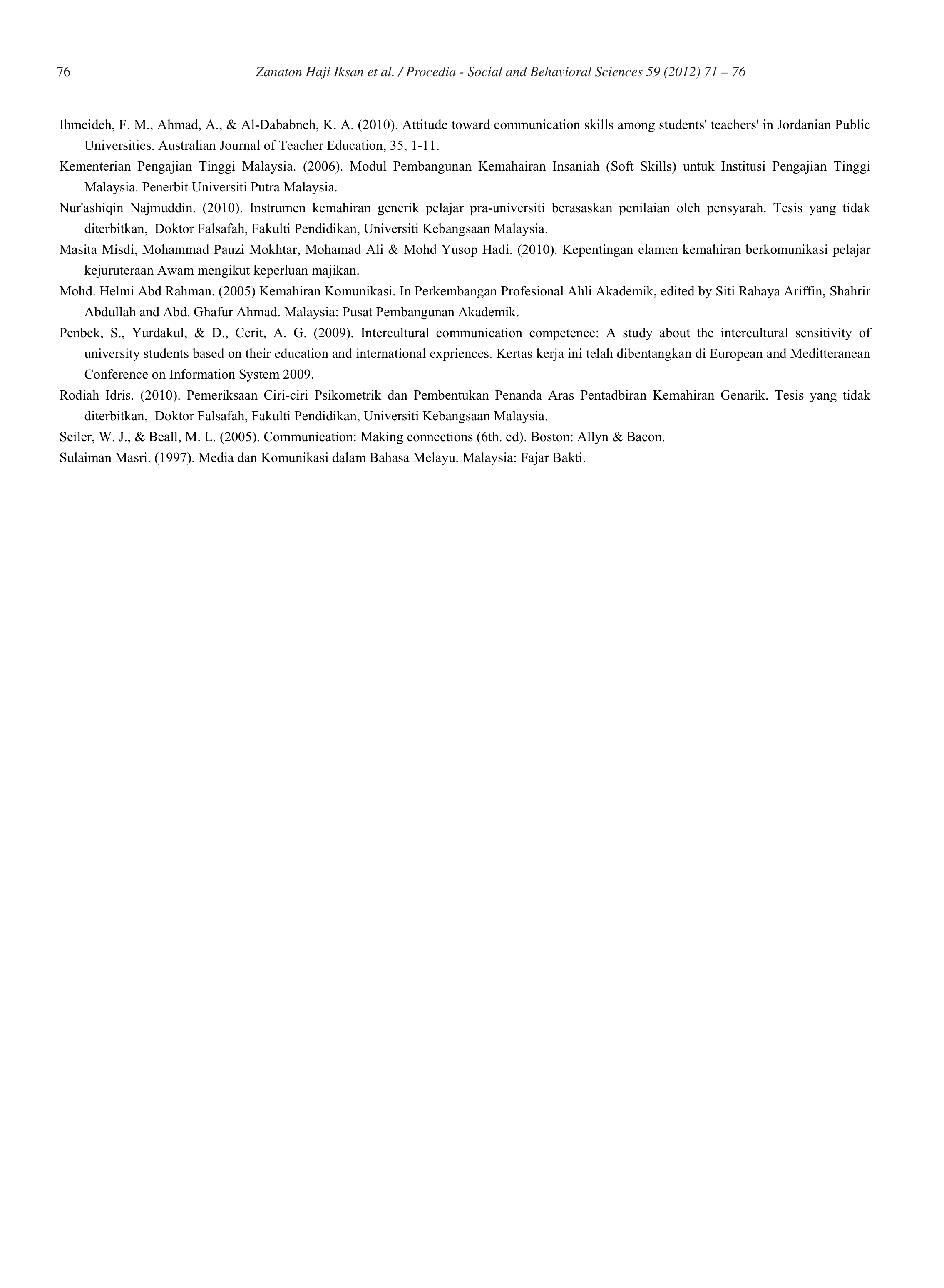 Communication Skills Among University Students — page 6