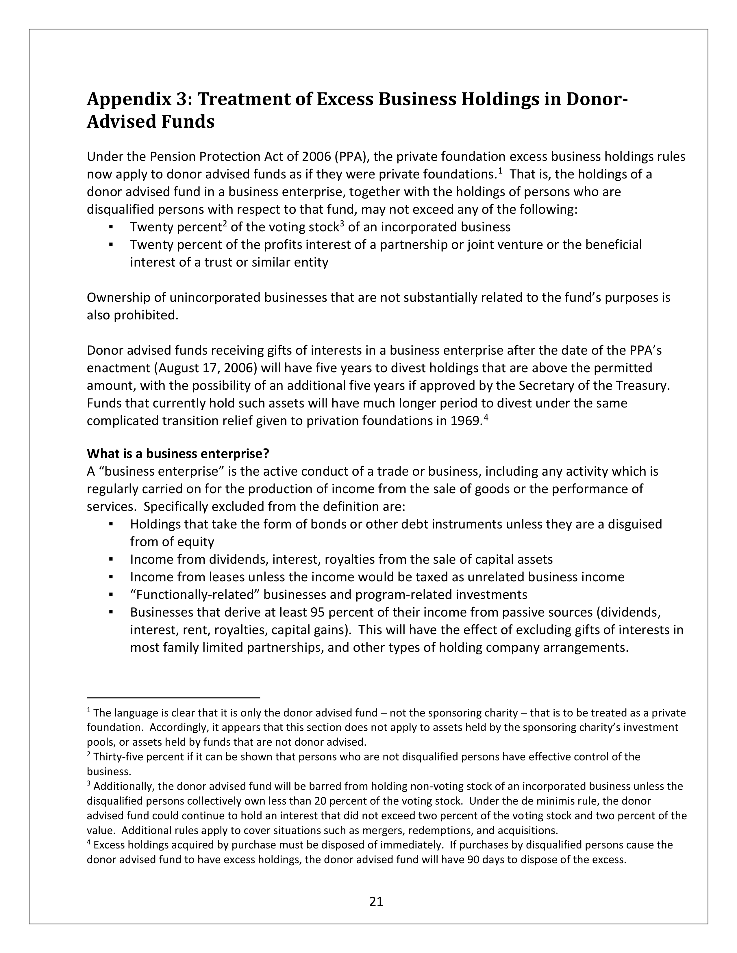 Community Foundation Investment Statement — page 21