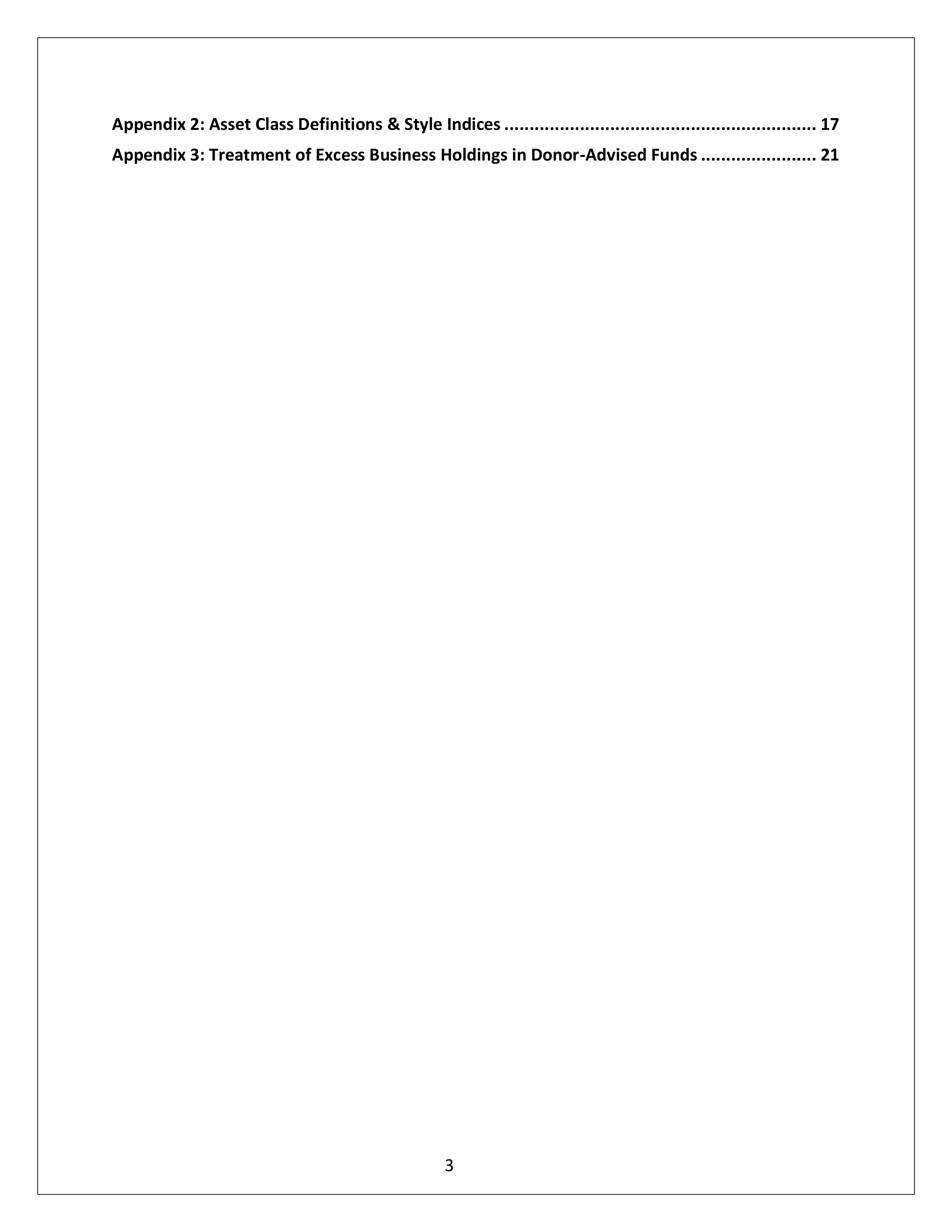 Community Foundation Investment Statement — page 3
