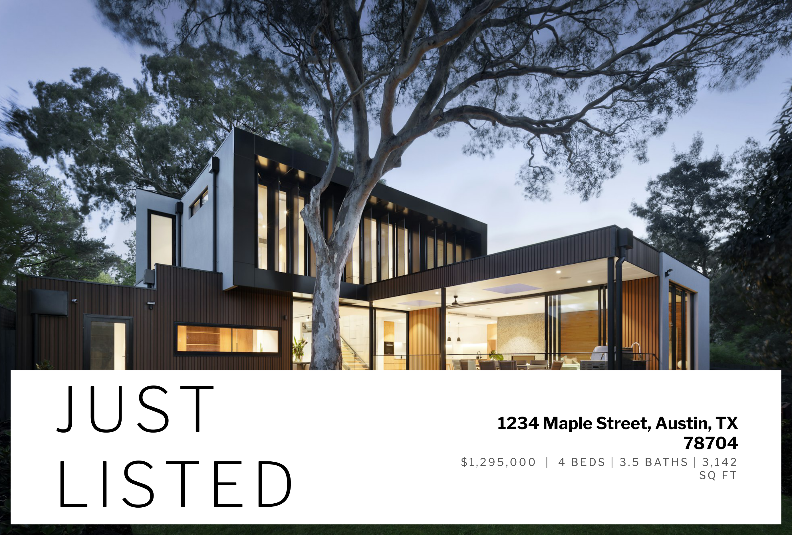 Compass Just Listed / Just Sold Interactive Home Valuation Postcard — page 1