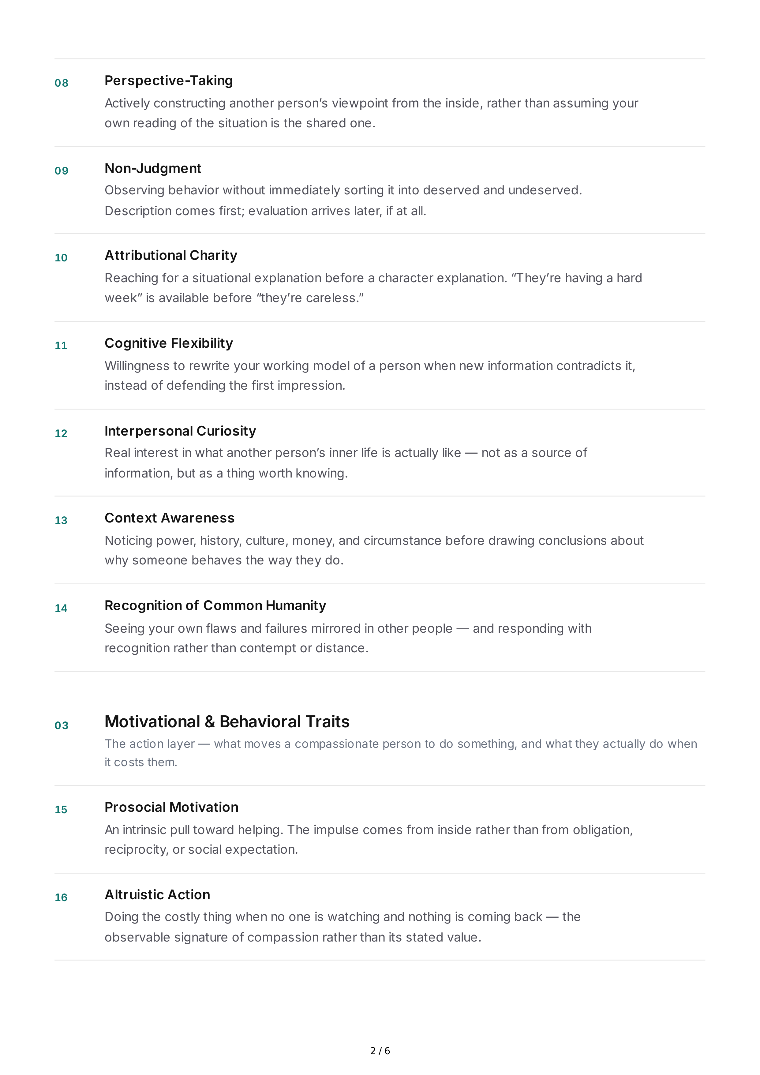 Compassion Personality Traits — page 2