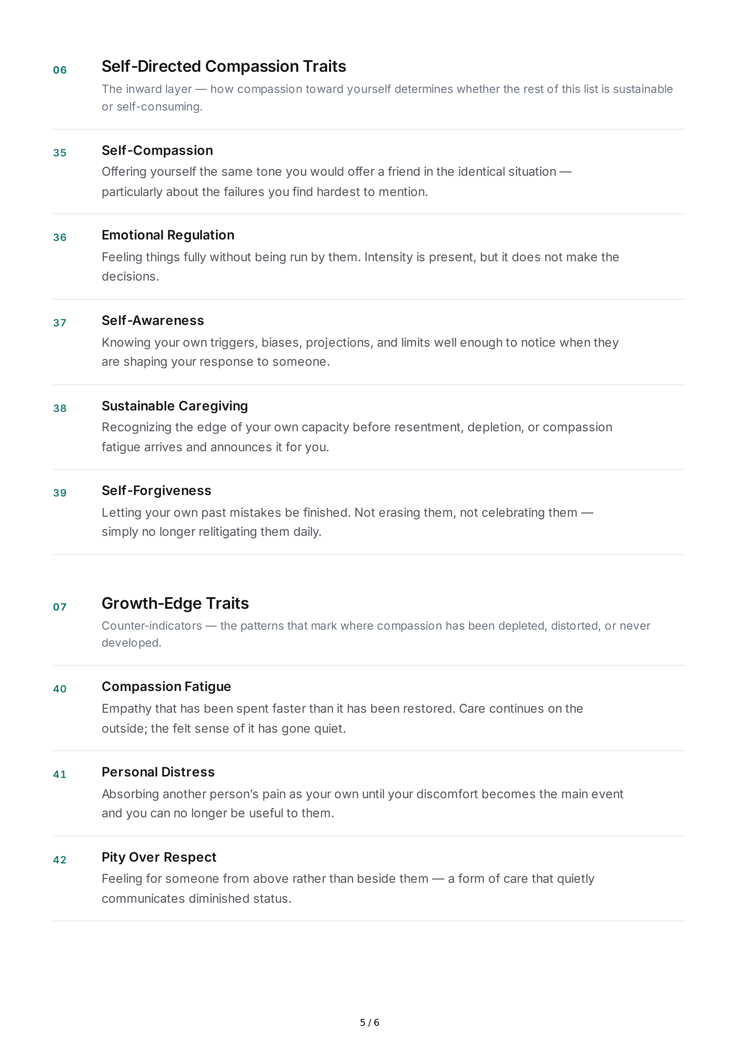 Compassion Personality Traits — page 5