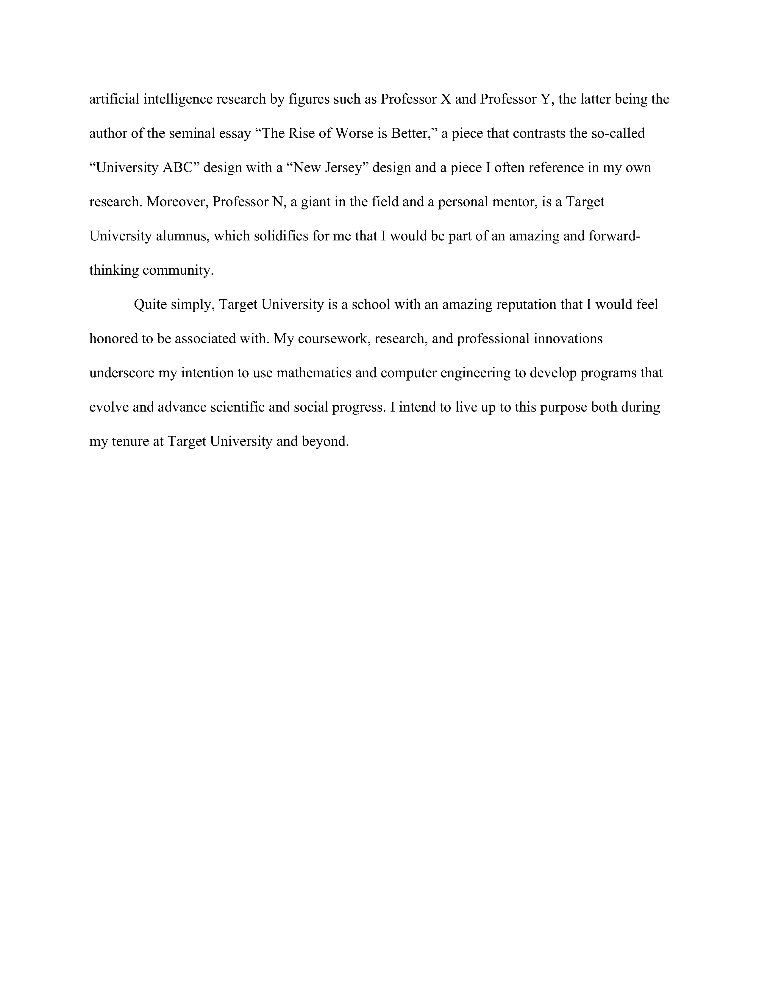 Computer Science Statement of Purpose — page 4