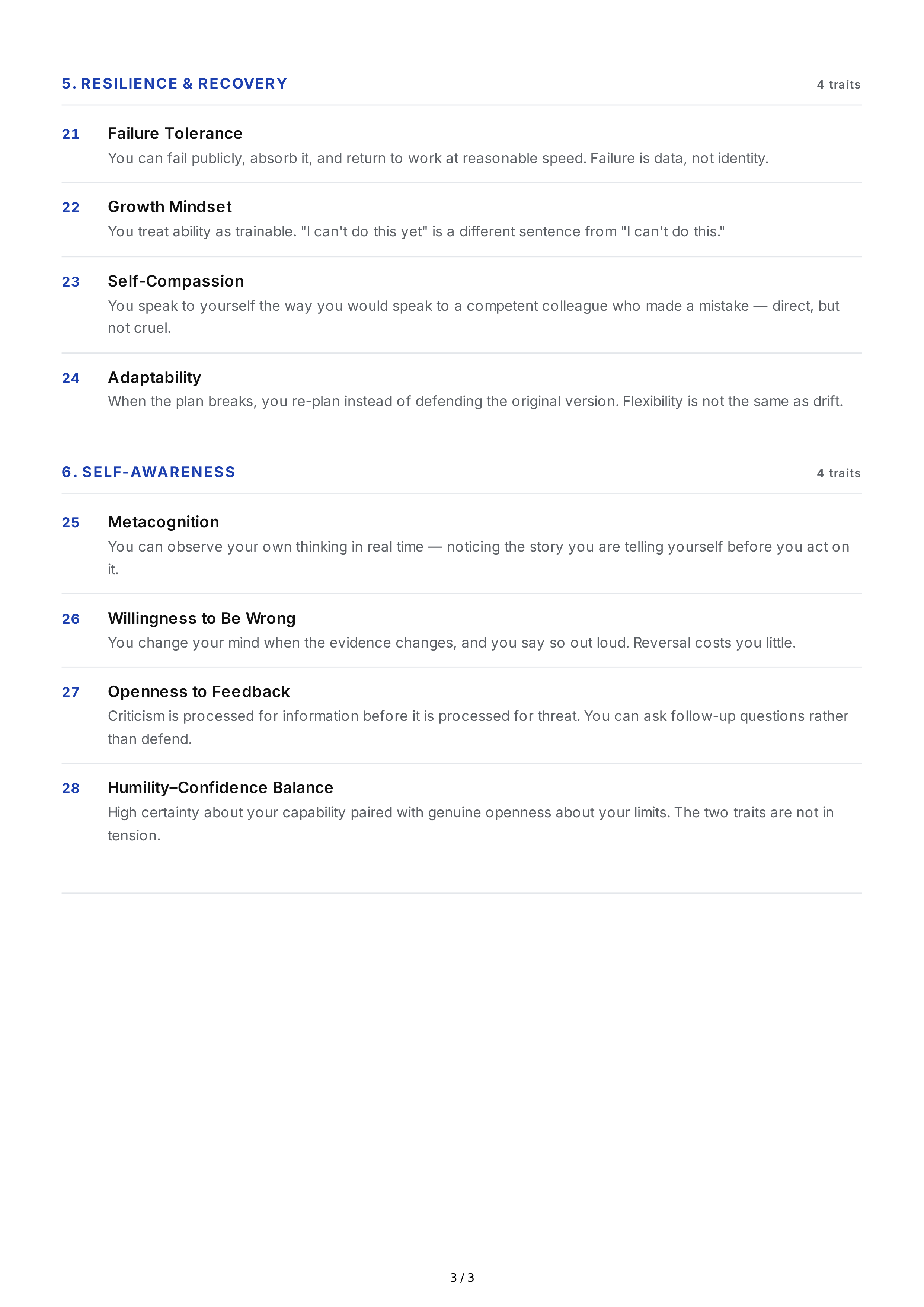 Confidence Personality Traits — page 3