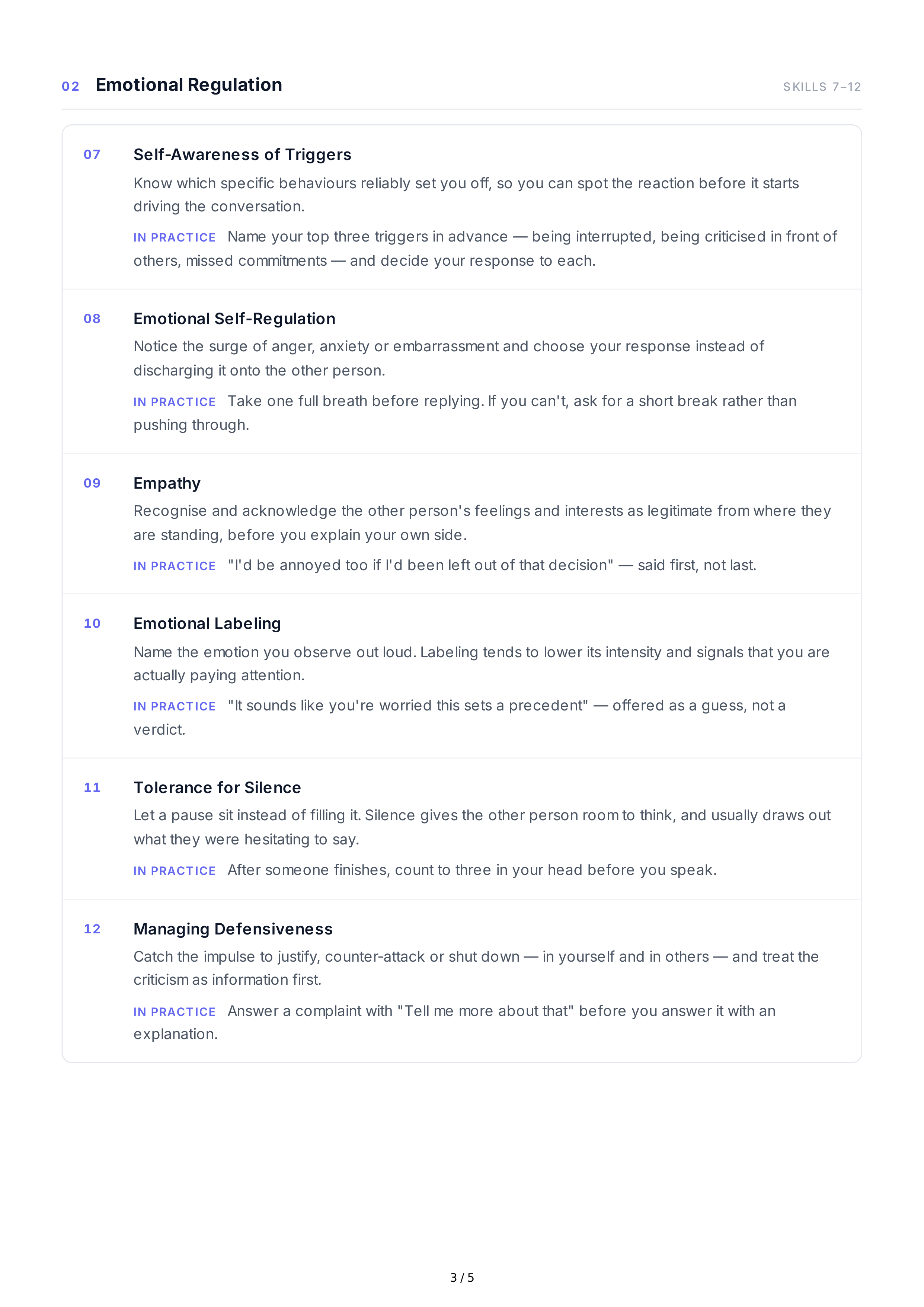 Conflict Management Interpersonal Skills — page 3