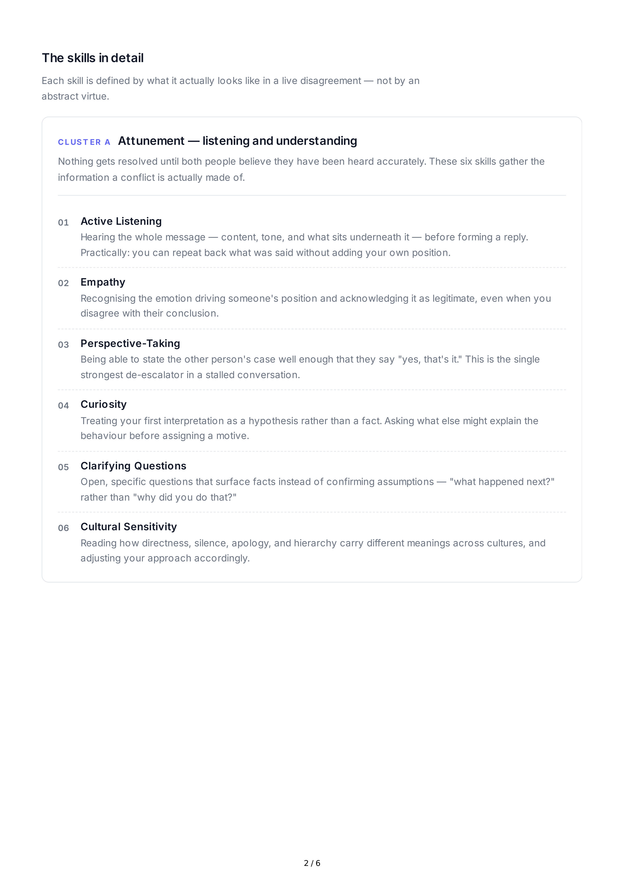 Conflict Management Soft Skills — page 2
